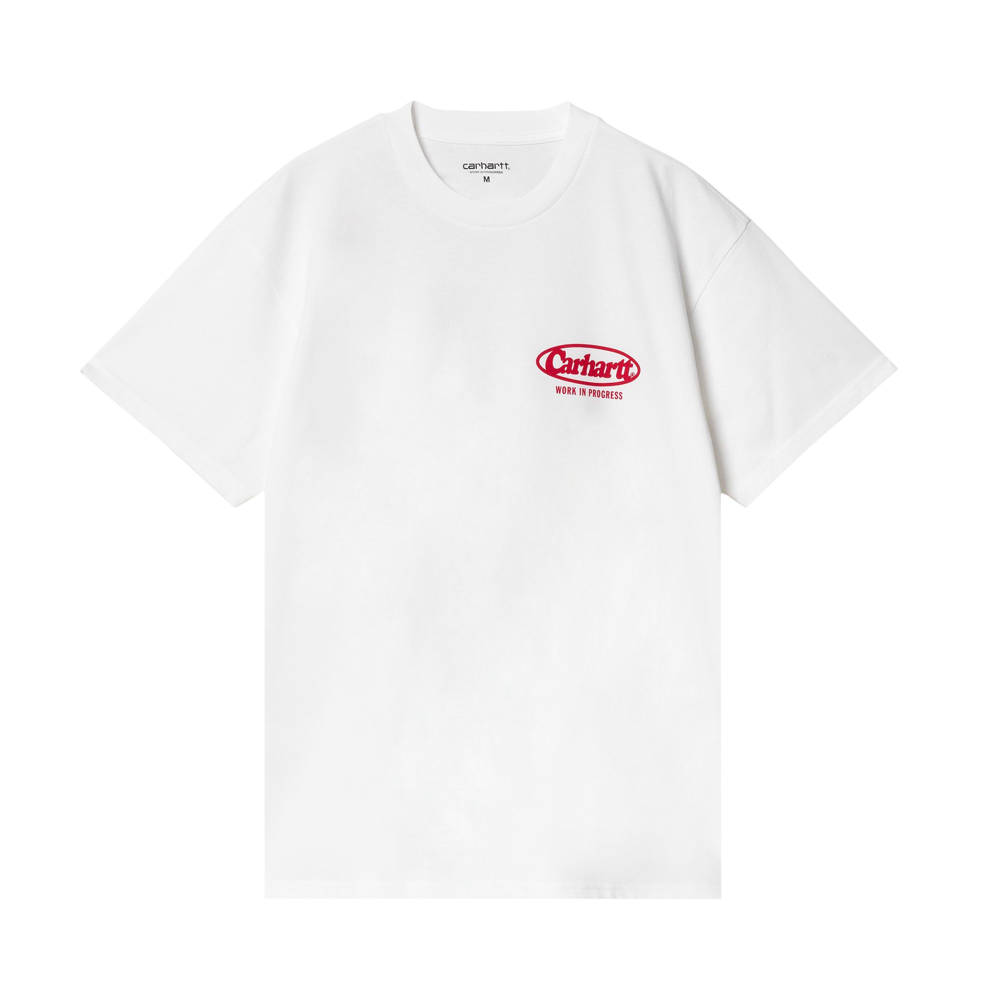 Pre-owned Carhartt Wip Short-sleeve Logo T-shirt 'white' | Men's Size L