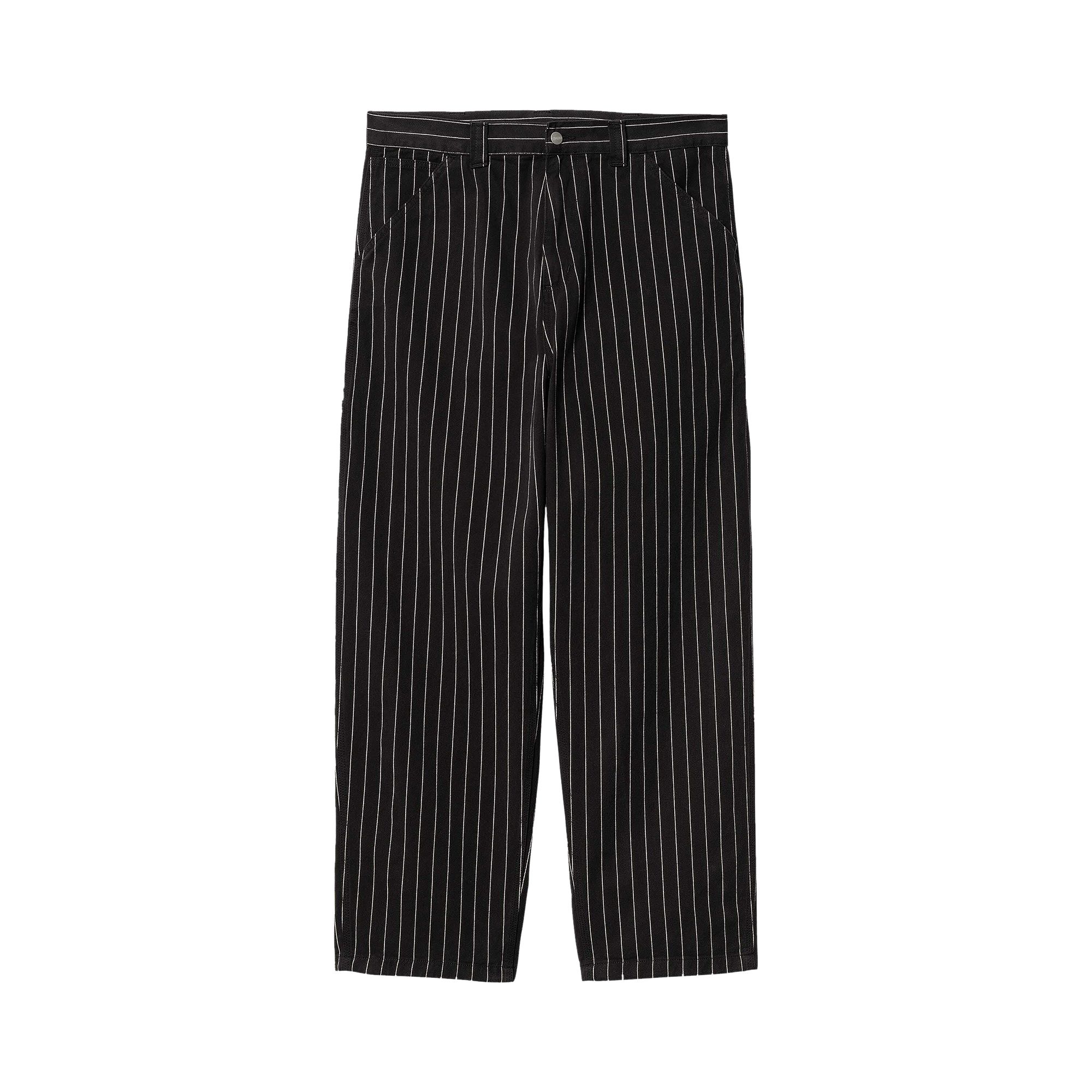 Pre-owned Carhartt Wip Og Single Knee Pants 'seaton Stripe/black/wax' | Men's Size L