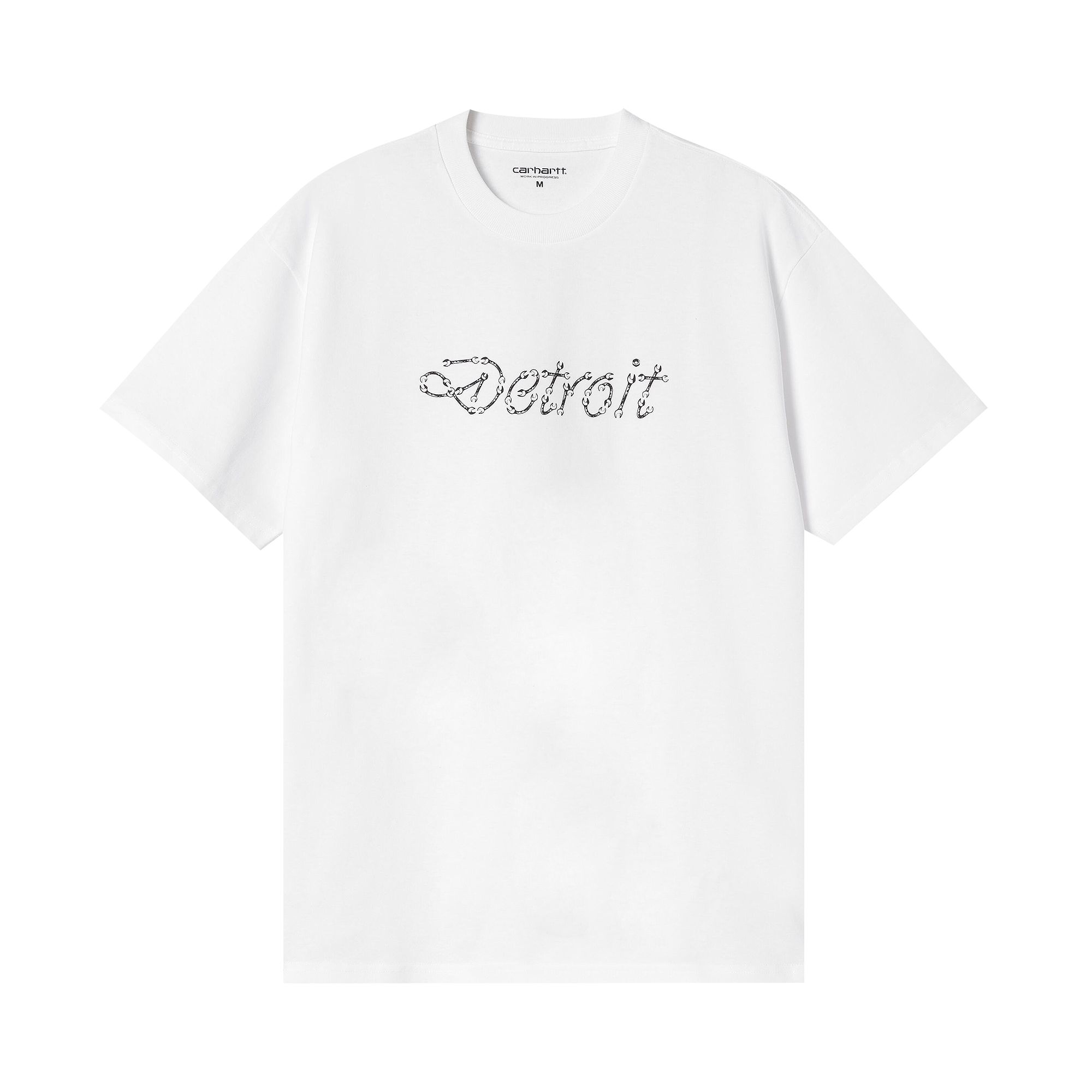 Pre-owned Carhartt Wip Peace And Work T-shirt 'white/black' | Men's Size M