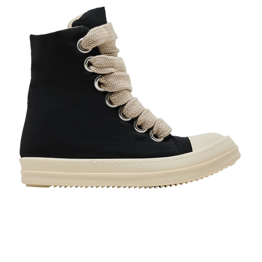 Pre-owned Rick Owens Wmns Drkshdw Hollywood Jumbo Lace Puffer High 'black Milk' | Women's Size 36