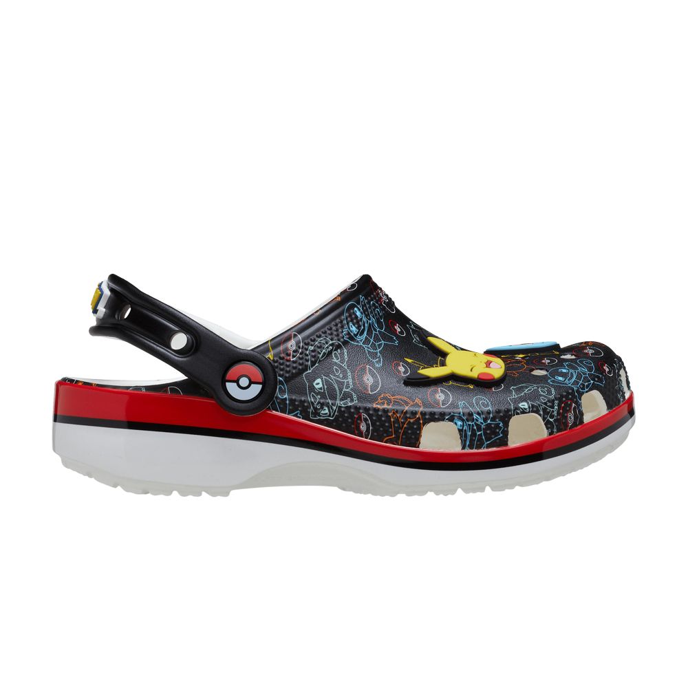 Pre-owned Crocs Pokémon X Classic Clog Kids 'pokémon Starters' | Black | Kid's Size 11