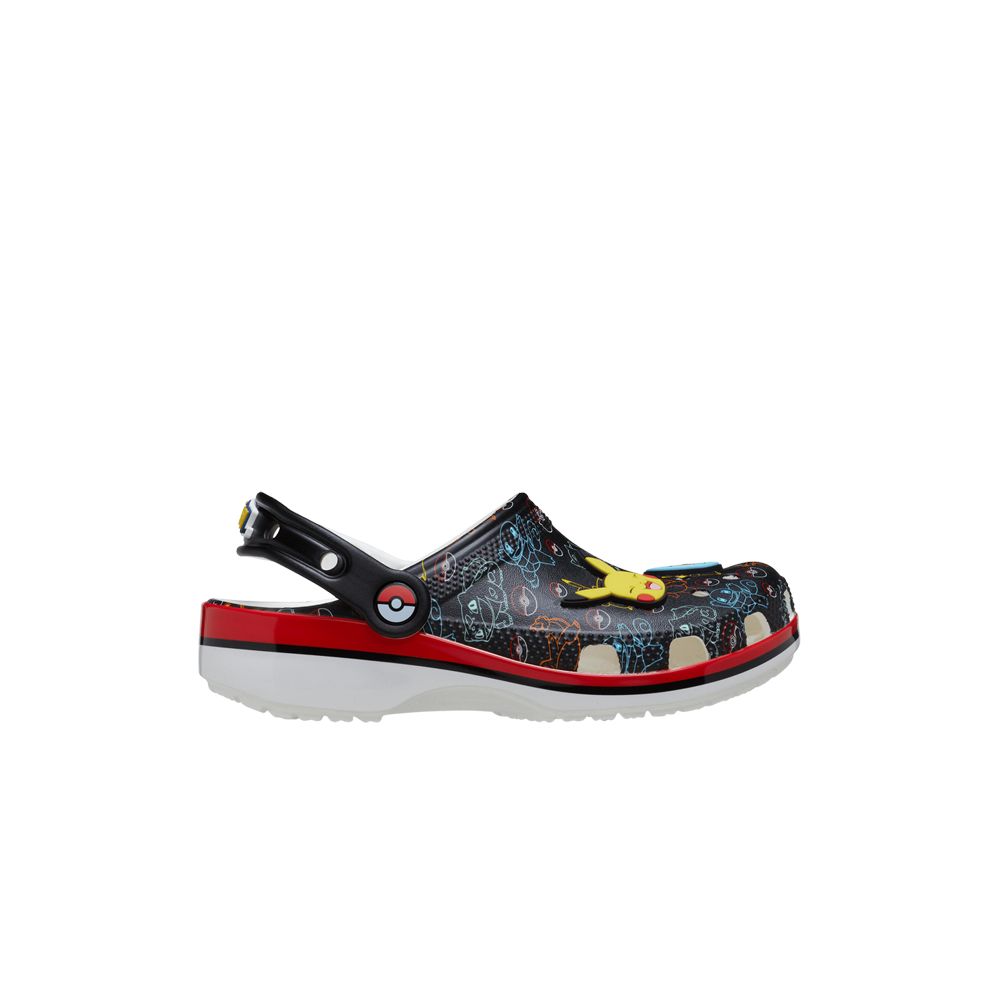 Pre-owned Crocs Pokémon X Classic Clog Toddler 'pokémon Starters' | Black | Infant Size 9