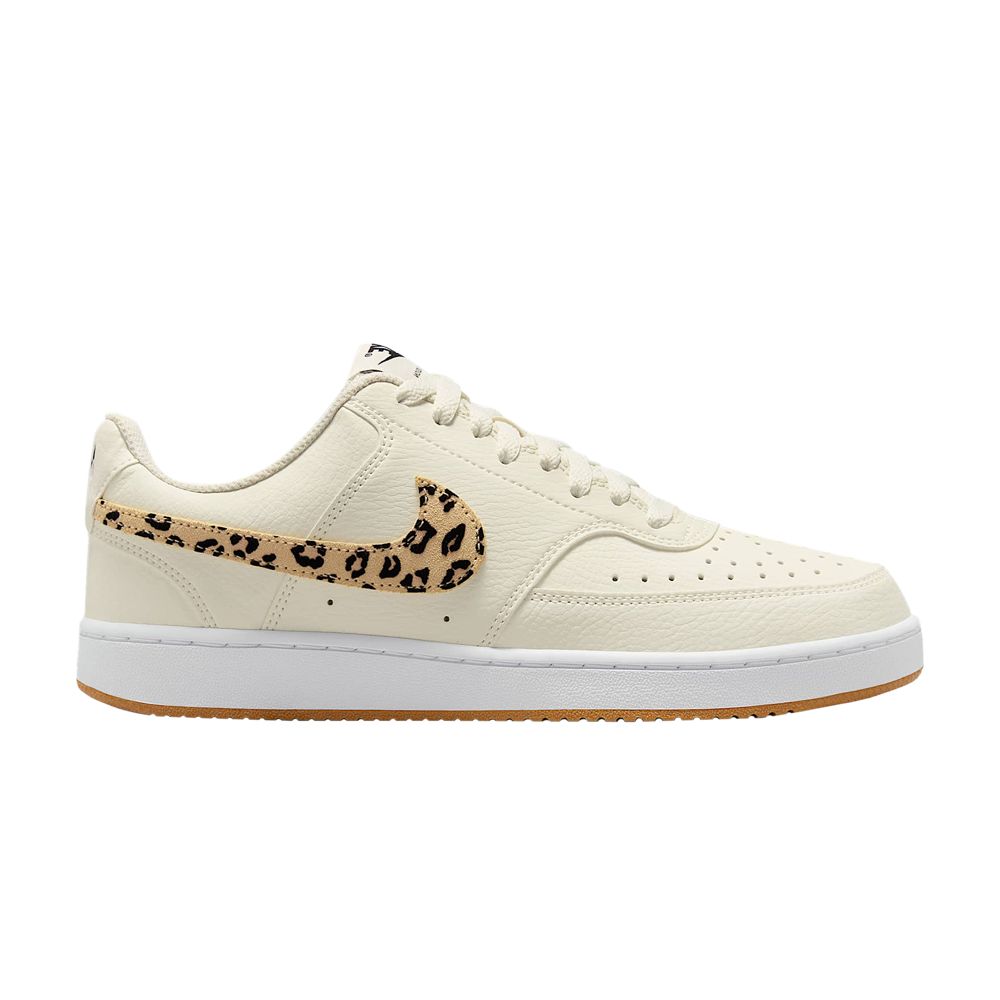 Pre-owned Nike Wmns Court Vision Low 'animal Print Swoosh' | Cream | Women's Size 8.5
