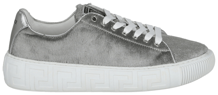Versace Wmns Greca Silver Pony Hair