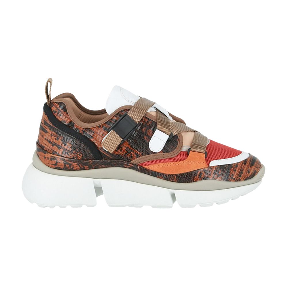 Pre-owned Chloé Wmns Sonnie Low Top 'python' | Brown | Women's Size 35