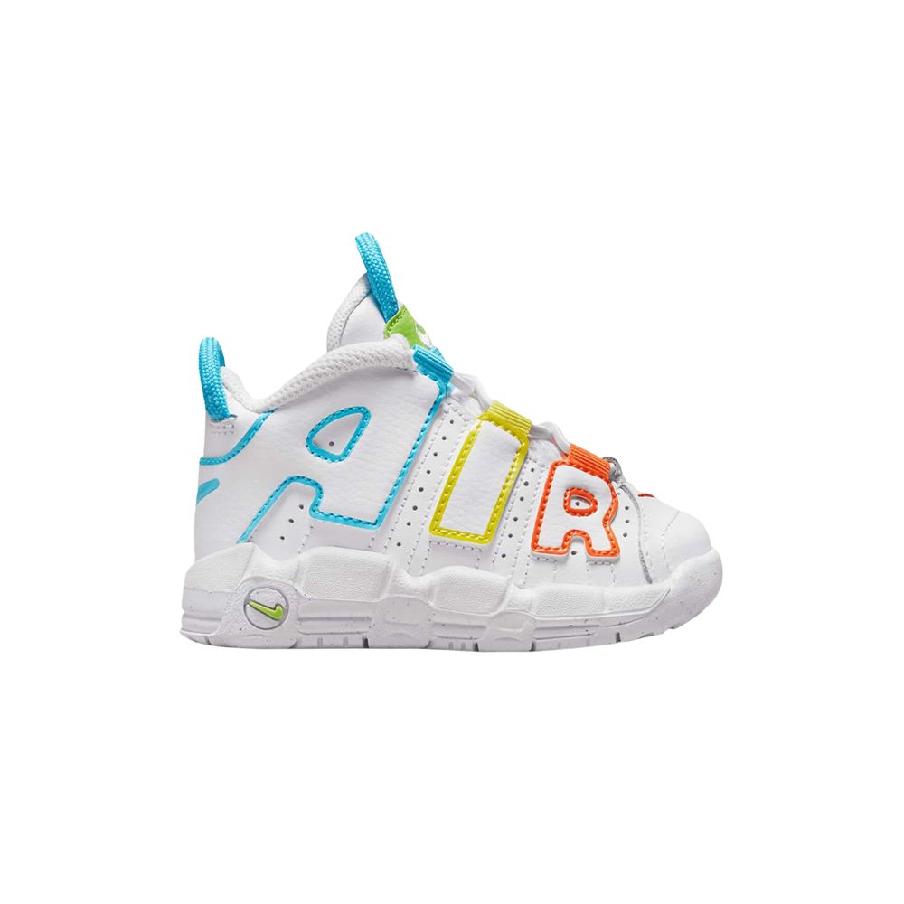 Pre-owned Nike Air More Uptempo Td 'white Rainbow' | Infant Size 9