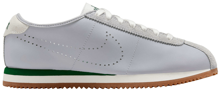 Nike Wmns Cortez Leather Wolf Grey Perforated Swoosh