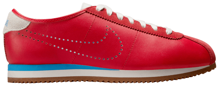 Nike Wmns Cortez Leather University Red Perforated Swoosh