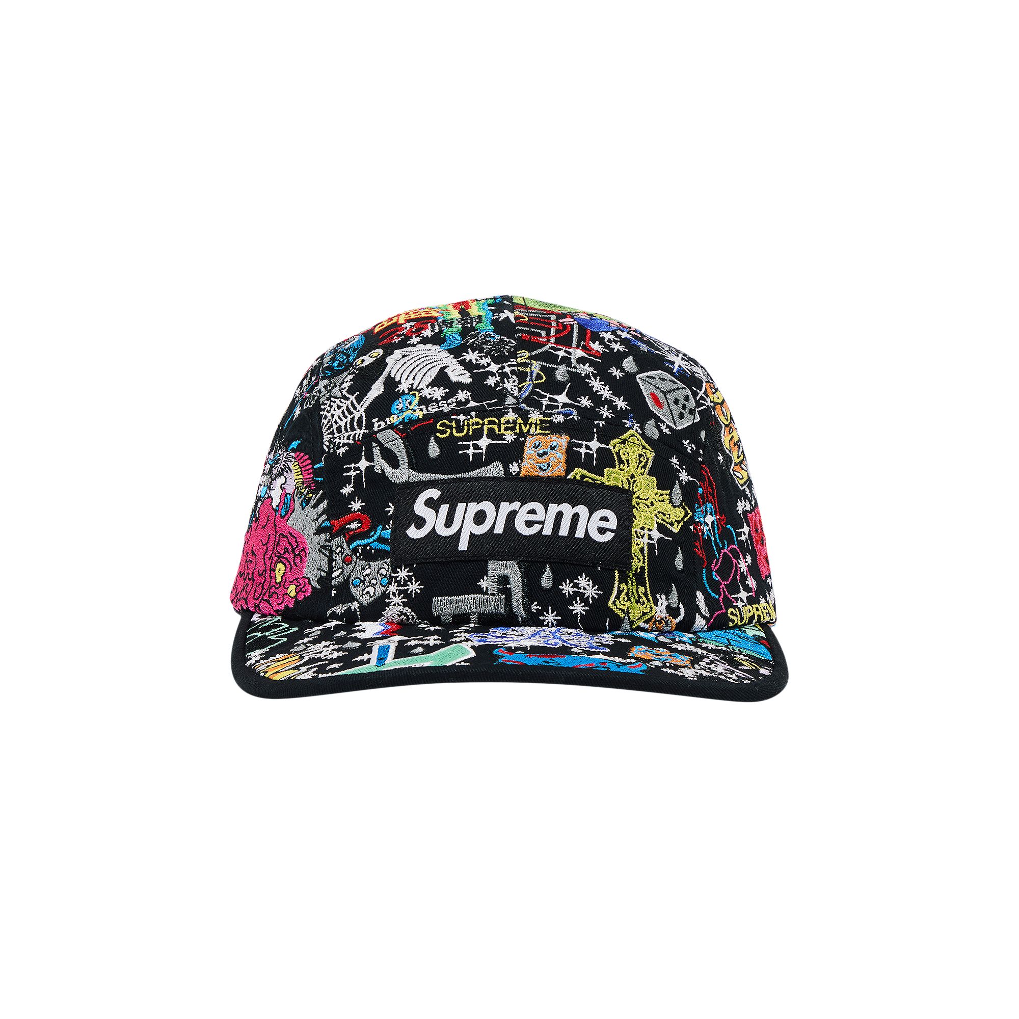 Pre-owned Supreme Aoi Embroidered Camp Cap 'black' | Men's Size Onesize