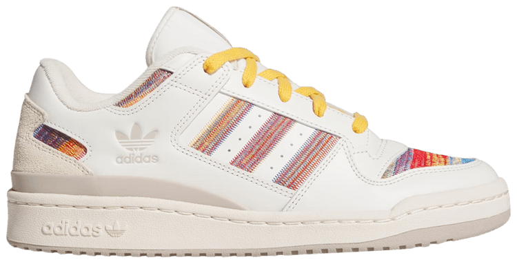 Adidas Forum Low CL Serape Pack   White Scarlet Blue Bird