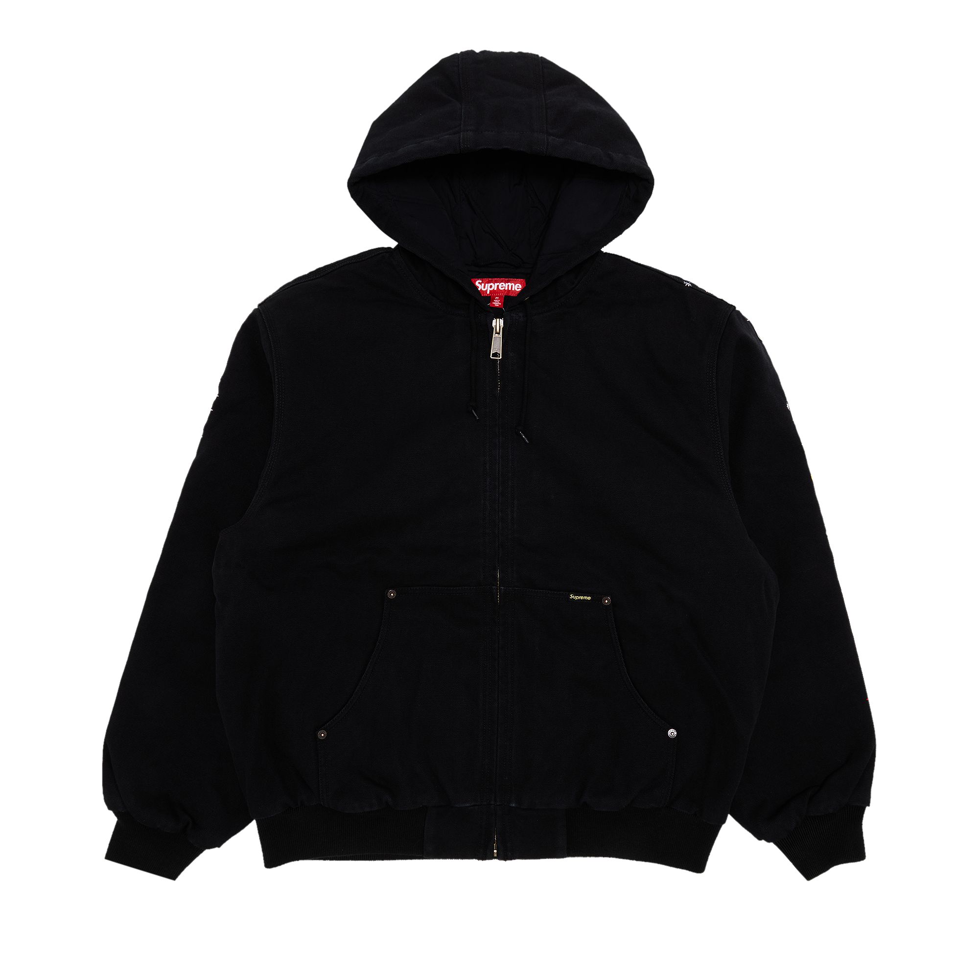 Pre-owned Supreme Aoi Embroidered Hooded Work Jacket 'black' | Men's Size M