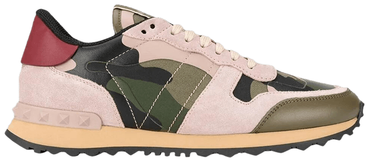 Valentino Wmns Rockrunner Green Pink Camo