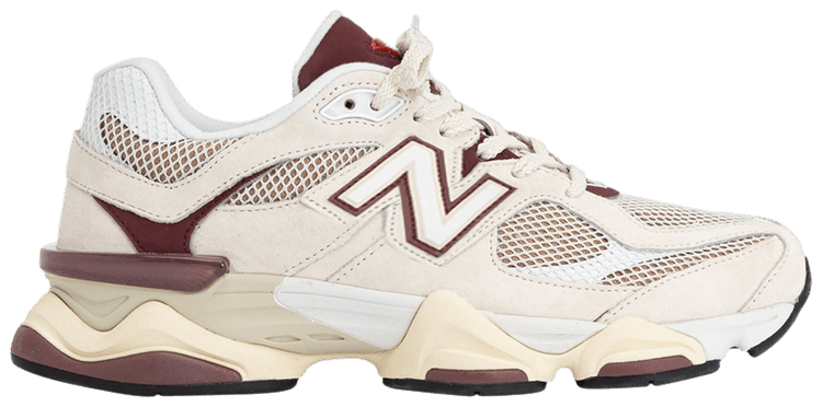 New Balance 9060 Linen Burgundy