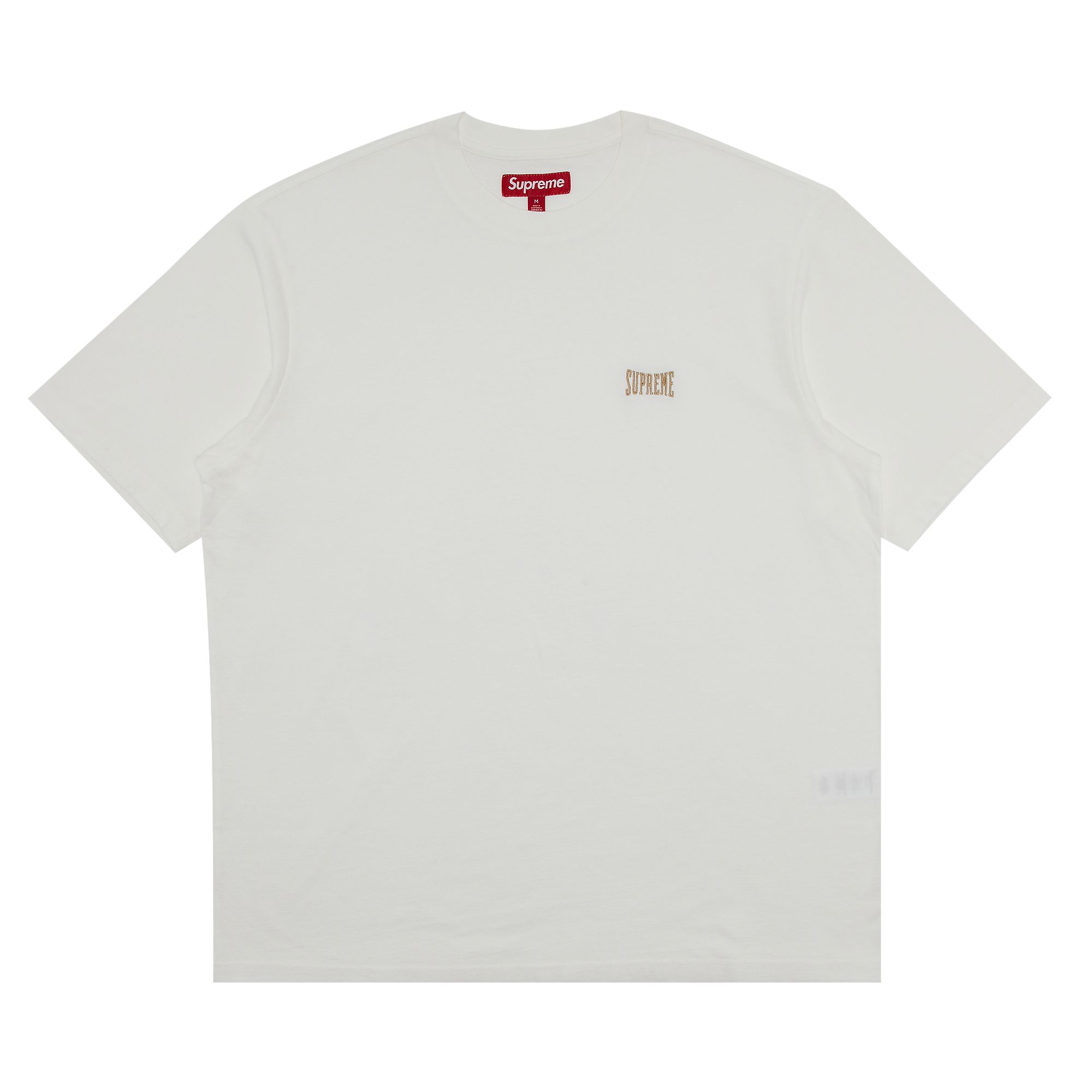 Pre-owned Supreme Warm Up Washed Short-sleeve Top 'white' | Men's Size Xxl