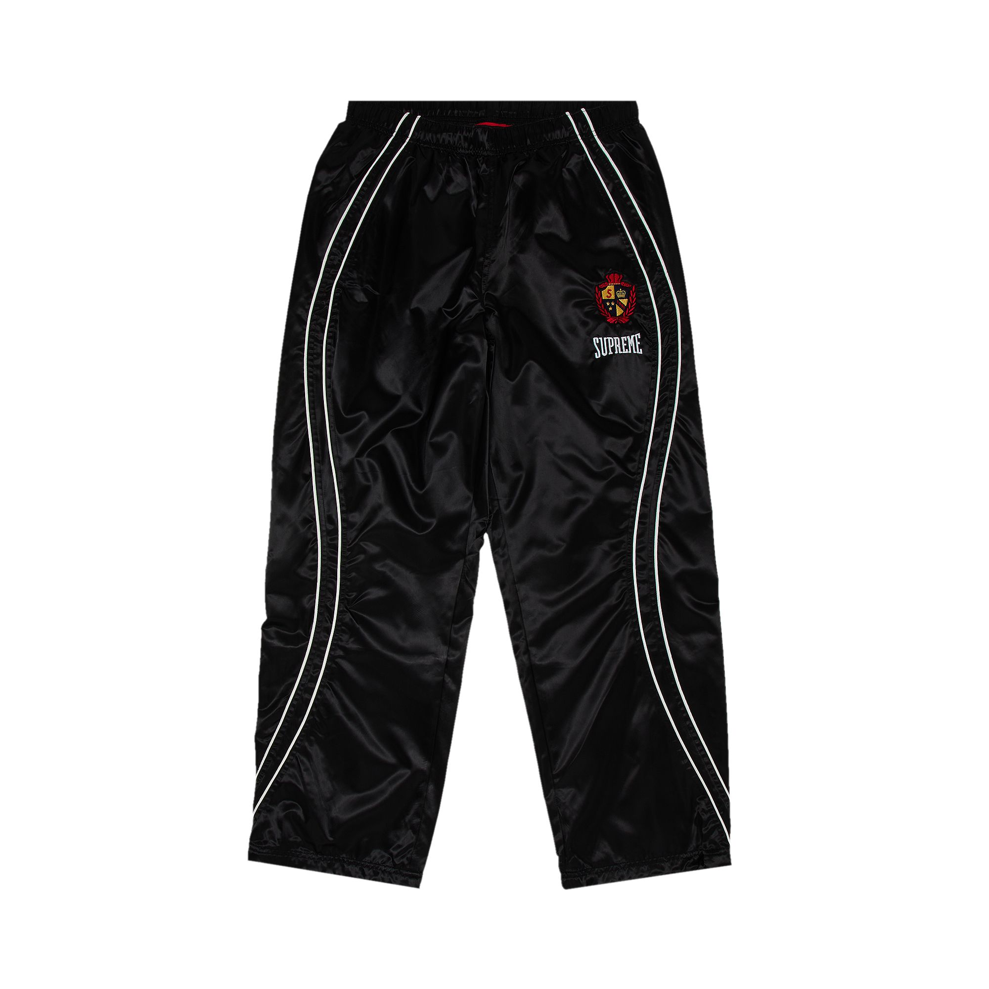 Pre-owned Supreme Satin Track Pant 'black' | Men's Size L