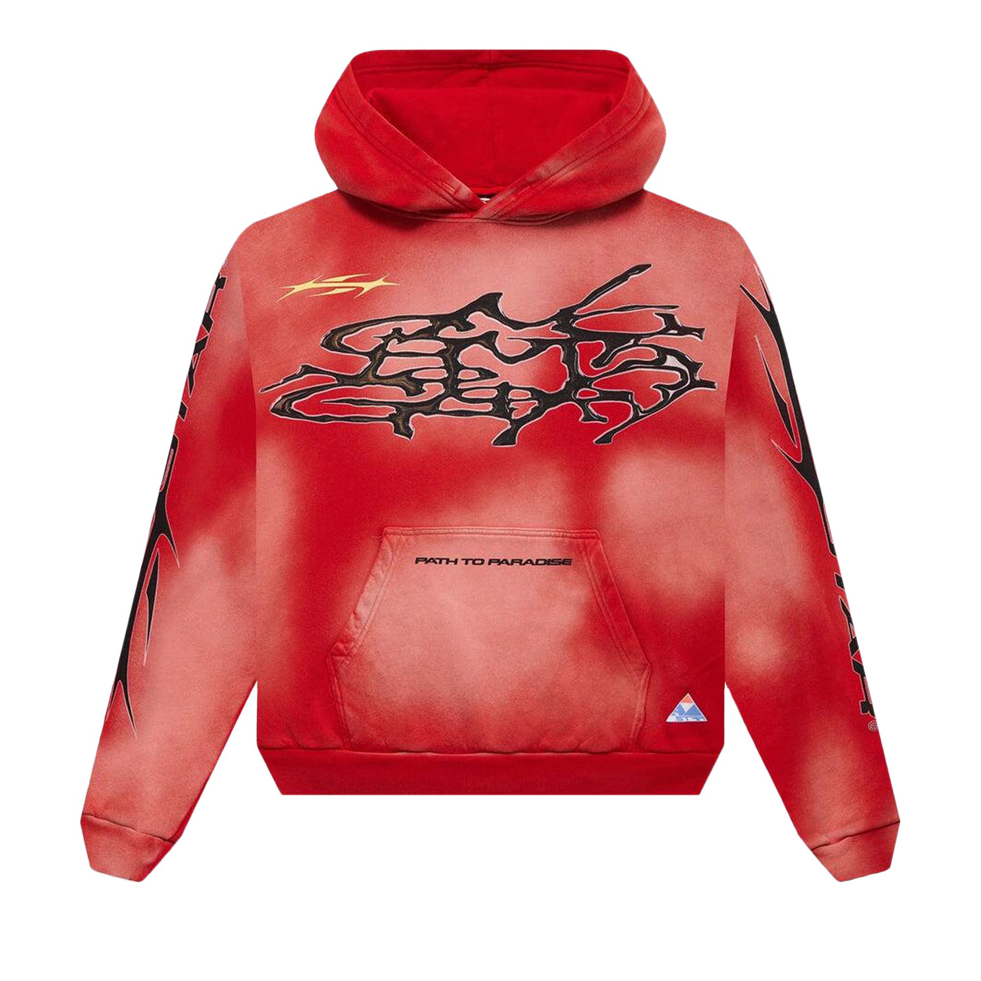 Pre-owned Hellstar Racer Hoodie 'red' | Men's Size L