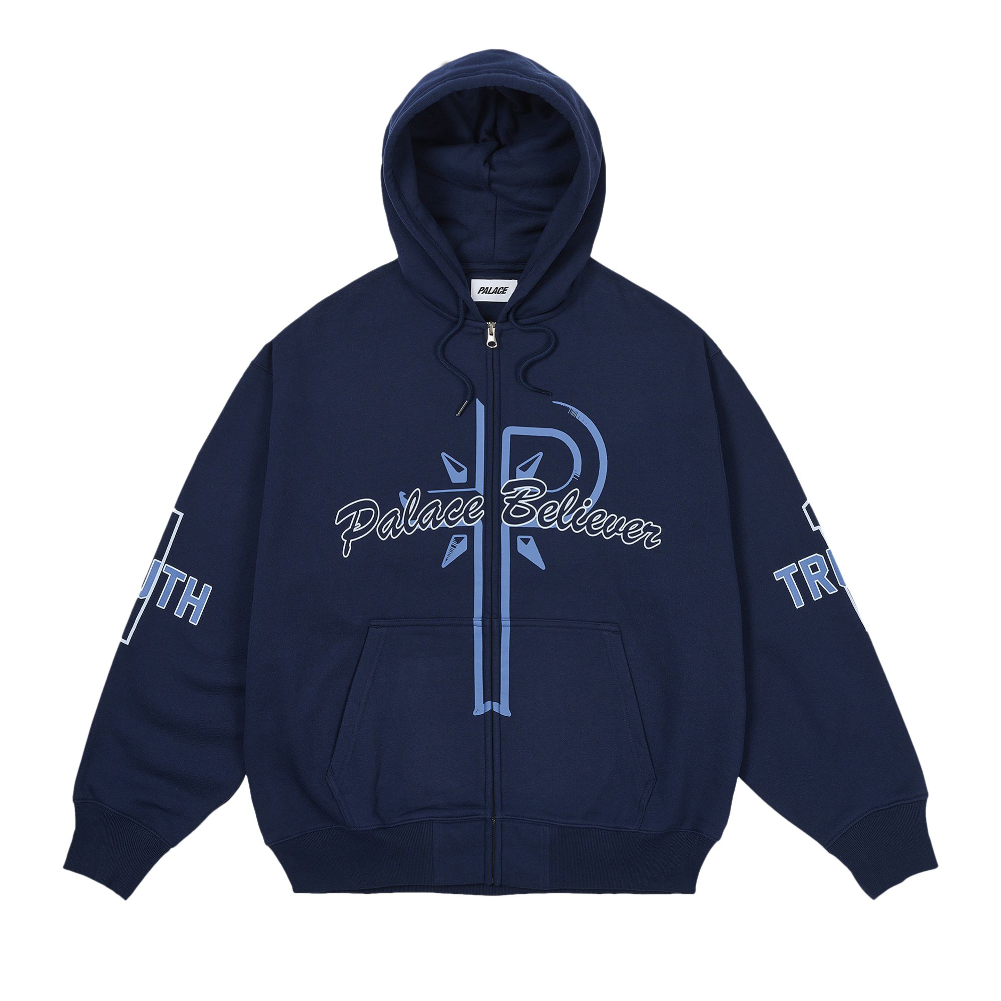 Pre-owned Palace Believer Zip Hood 'navy' | Blue | Men's Size Xl