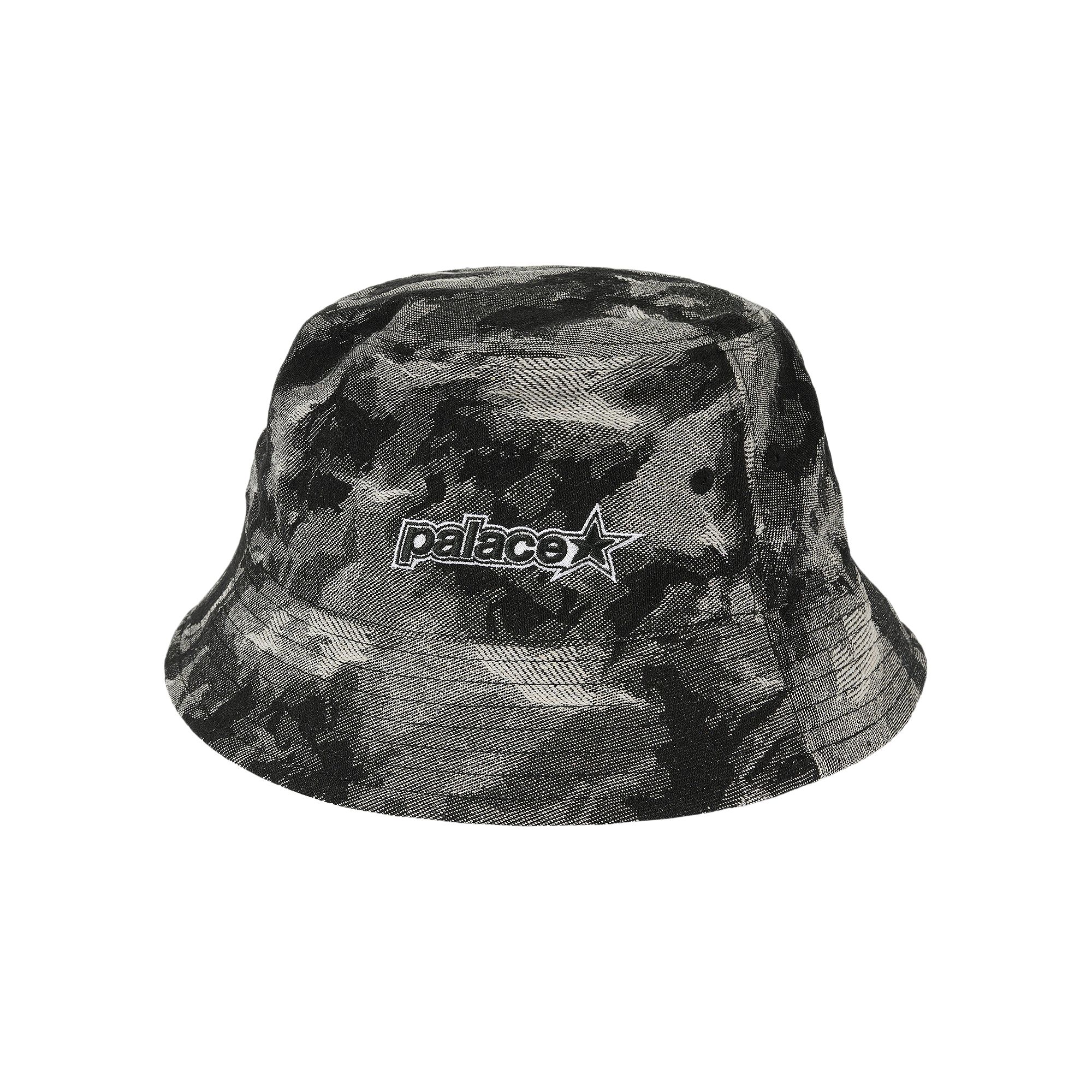 Pre-owned Palace P Star Bucket Hat 'black Denim' | Men's Size S/m