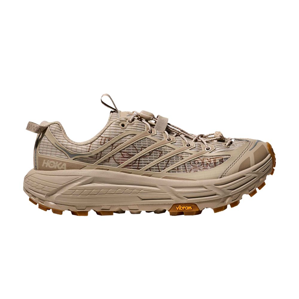 Pre-owned Hoka Mafate Three2 Grid Jp 'raw Linen' Asia Exclusive | Cream | Men's Size 4.5