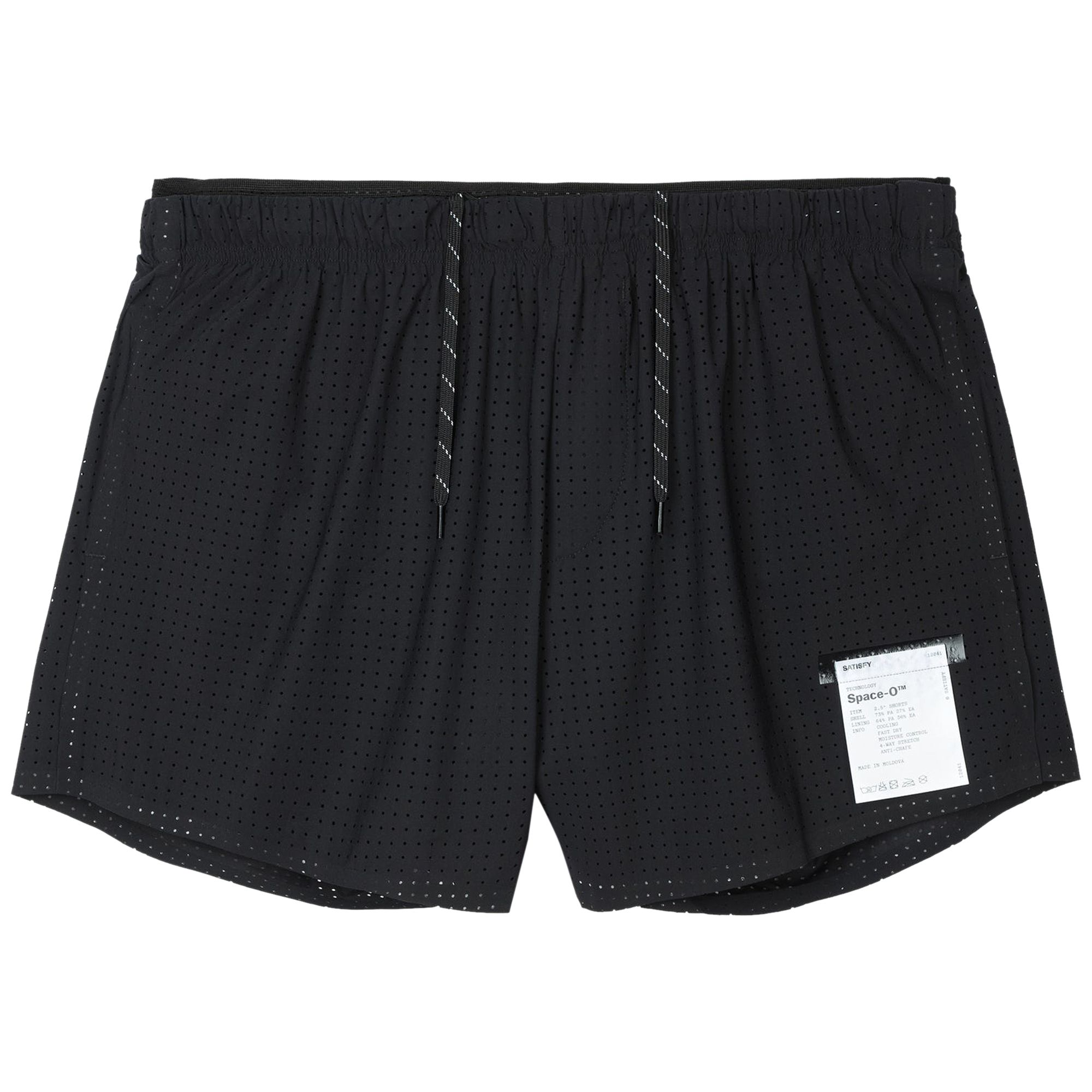 Pre-owned Satisfy Space‑o 2.5" Distance Shorts 'black' | Men's Size S