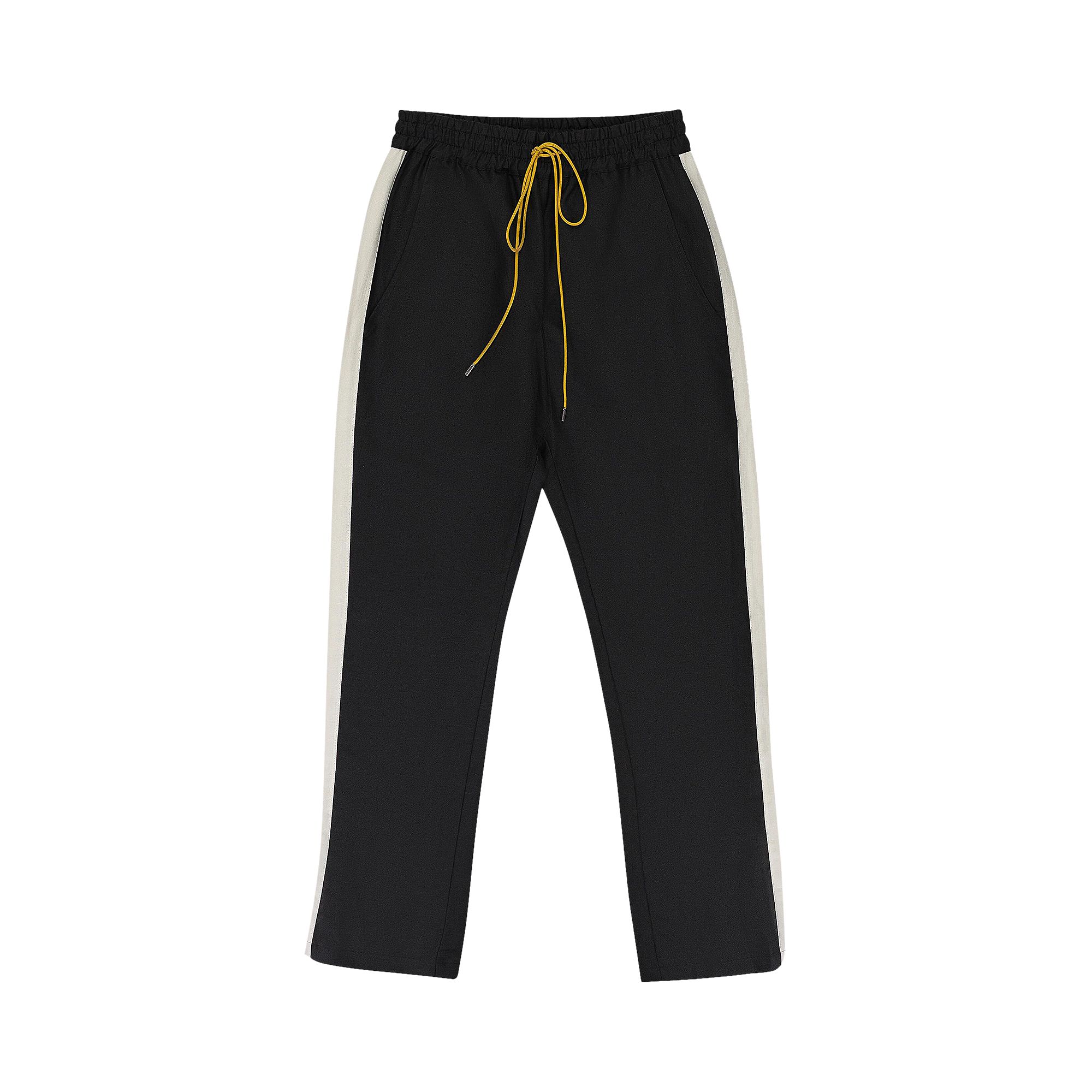 Pre-owned Rhude Collegiate Track Pants 'black/white' | Multi-color | Men's Size S
