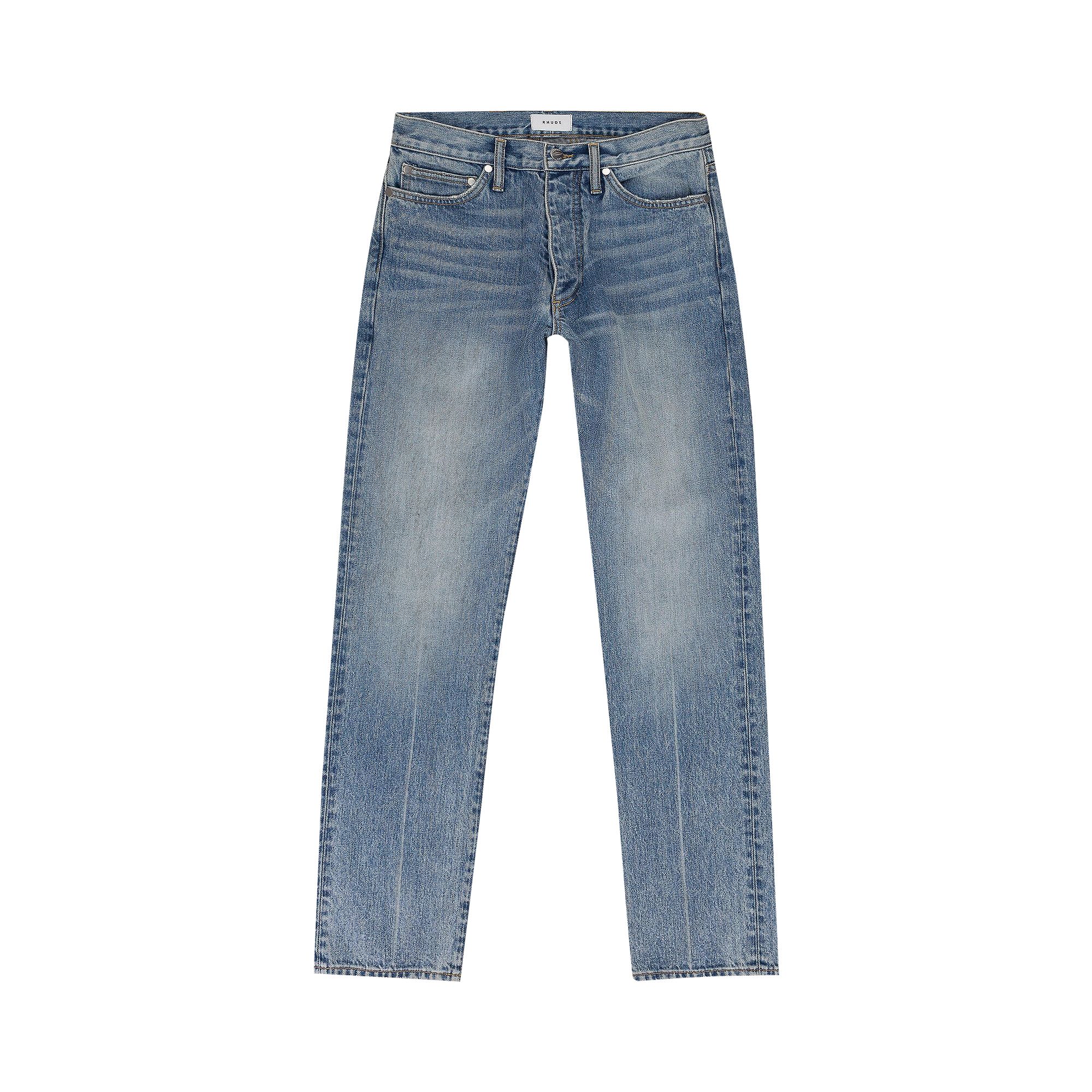 Pre-owned Rhude Denim Straight-fit Jeans 'indigo' | Blue | Men's Size 31