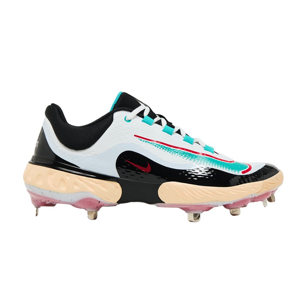 Nike RBI x Alpha Huarache Elite 4 Low 'White Black Teal' | Men's Size 12.5 - FZ7345-103