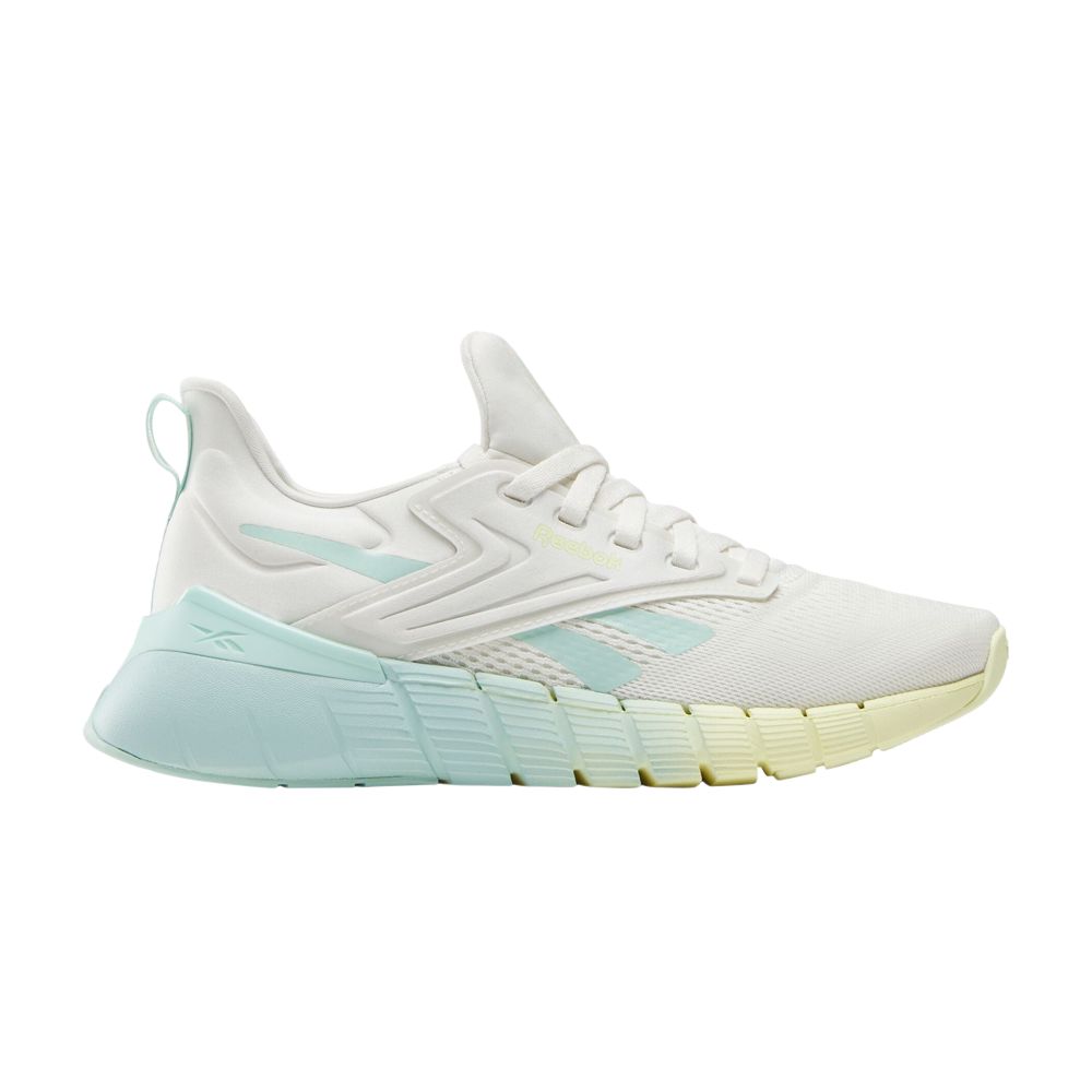 Reebok Wmns Nano Gym 'Chalk Glitch Aqua' | White | Women's Size 6 - 100225431