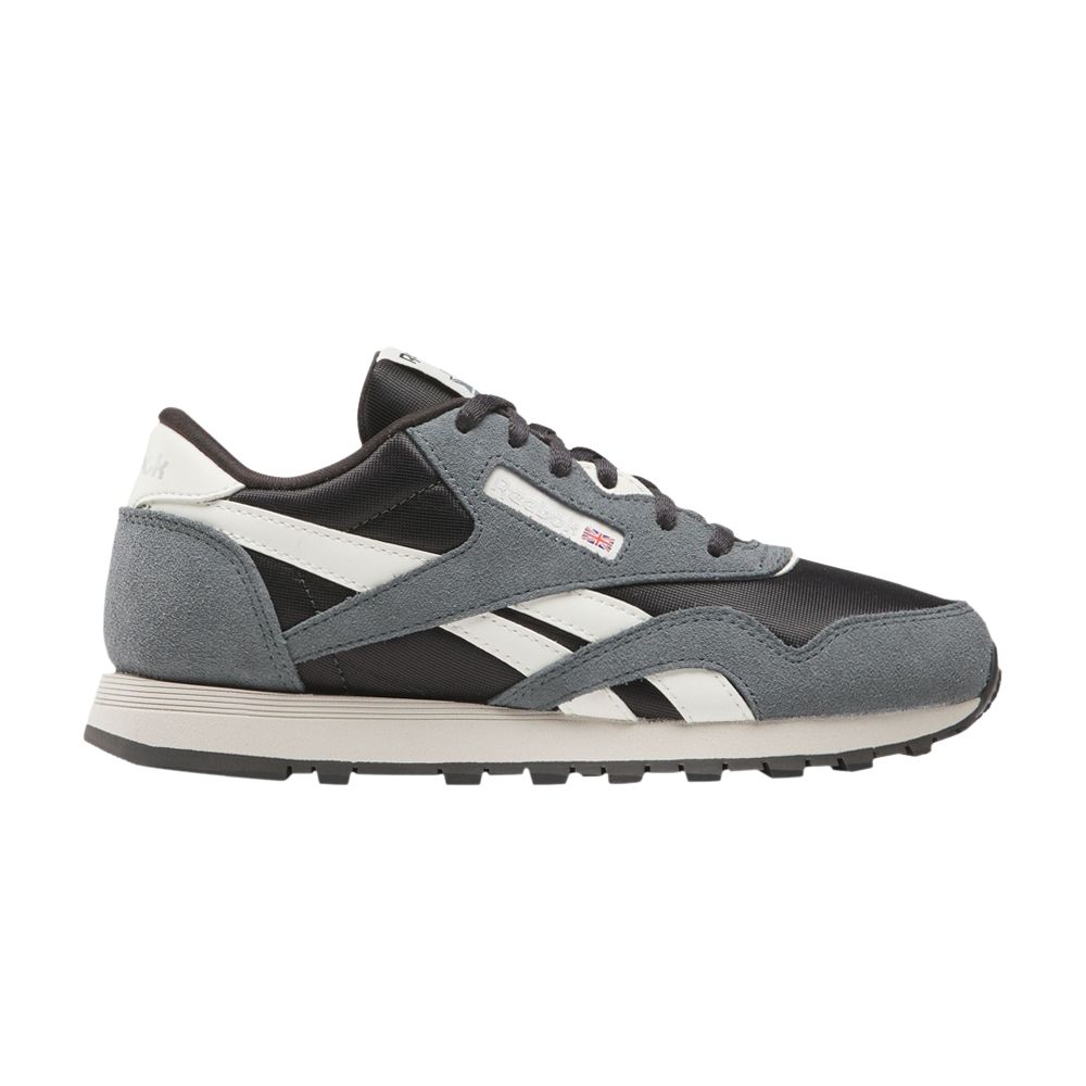 Reebok Classic Nylon Big Kid 'Washed Black Dark Fog' | Grey | Kid's Size 5 - 100238944