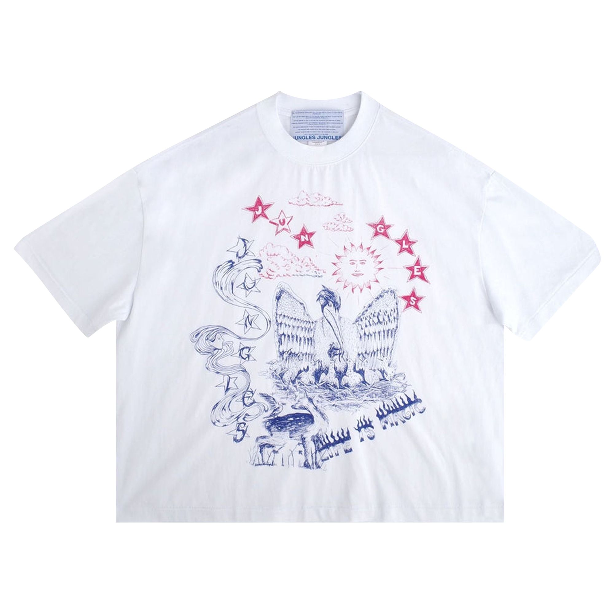 Pre-owned Jungles Scribbles Short-sleeve Tee 'white' | Men's Size S