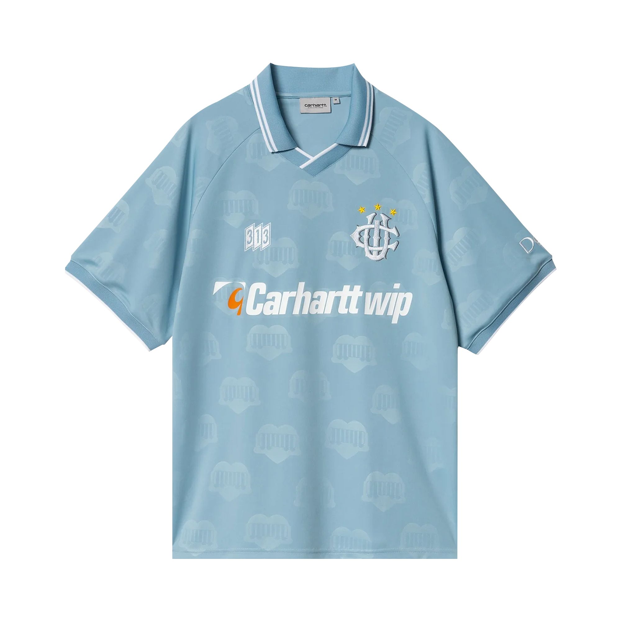 Pre-owned Carhartt Wip Hartt's Football T-shirt 'bluebird' | Men's Size Xxl