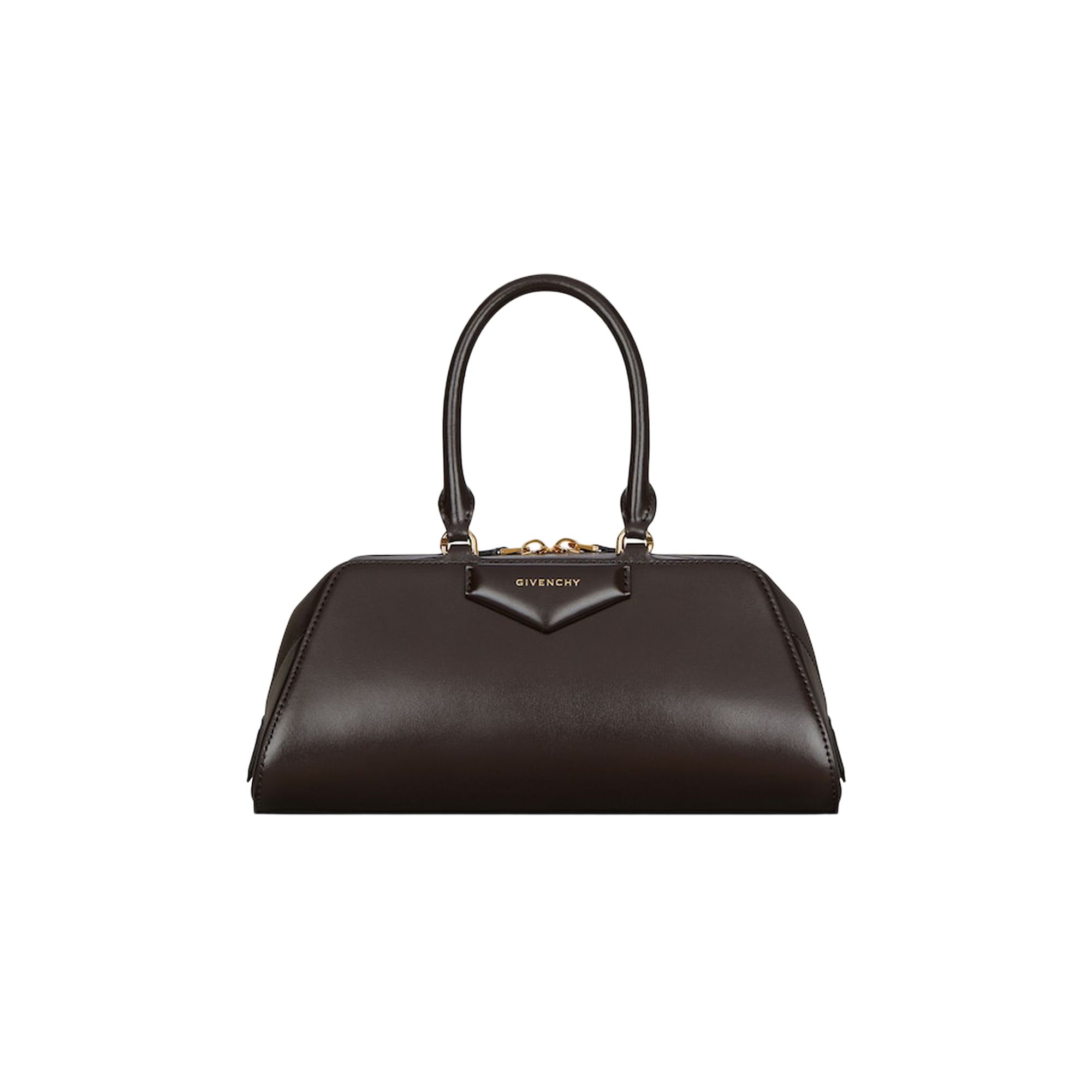 Pre-owned Givenchy Antigona East West Small Bag 'chocolate' | Brown | Women's Size Onesize