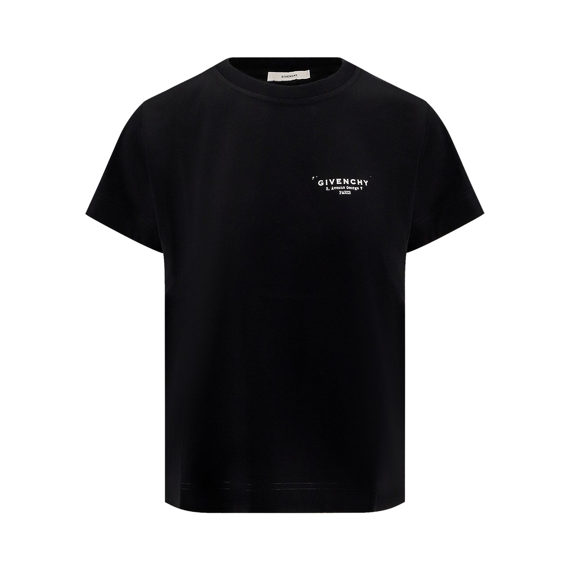 Pre-owned Givenchy Logo Printed Crewneck T-shirt 'black' | Women's Size S