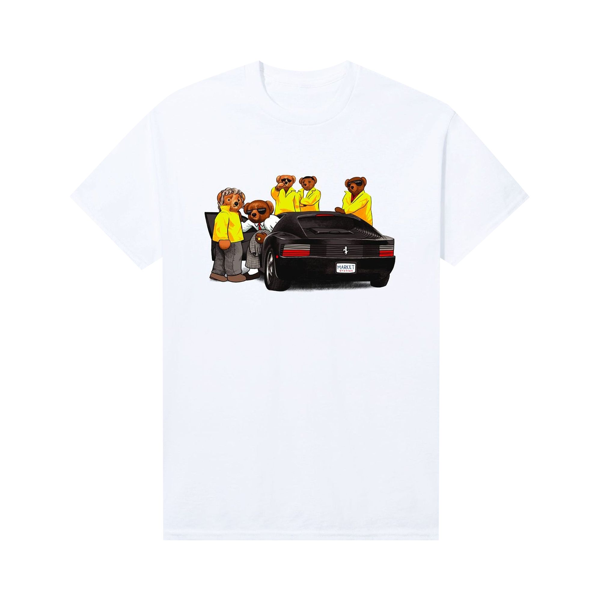 Pre-owned Market High Security Bear T-shirt 'white' | Men's Size S