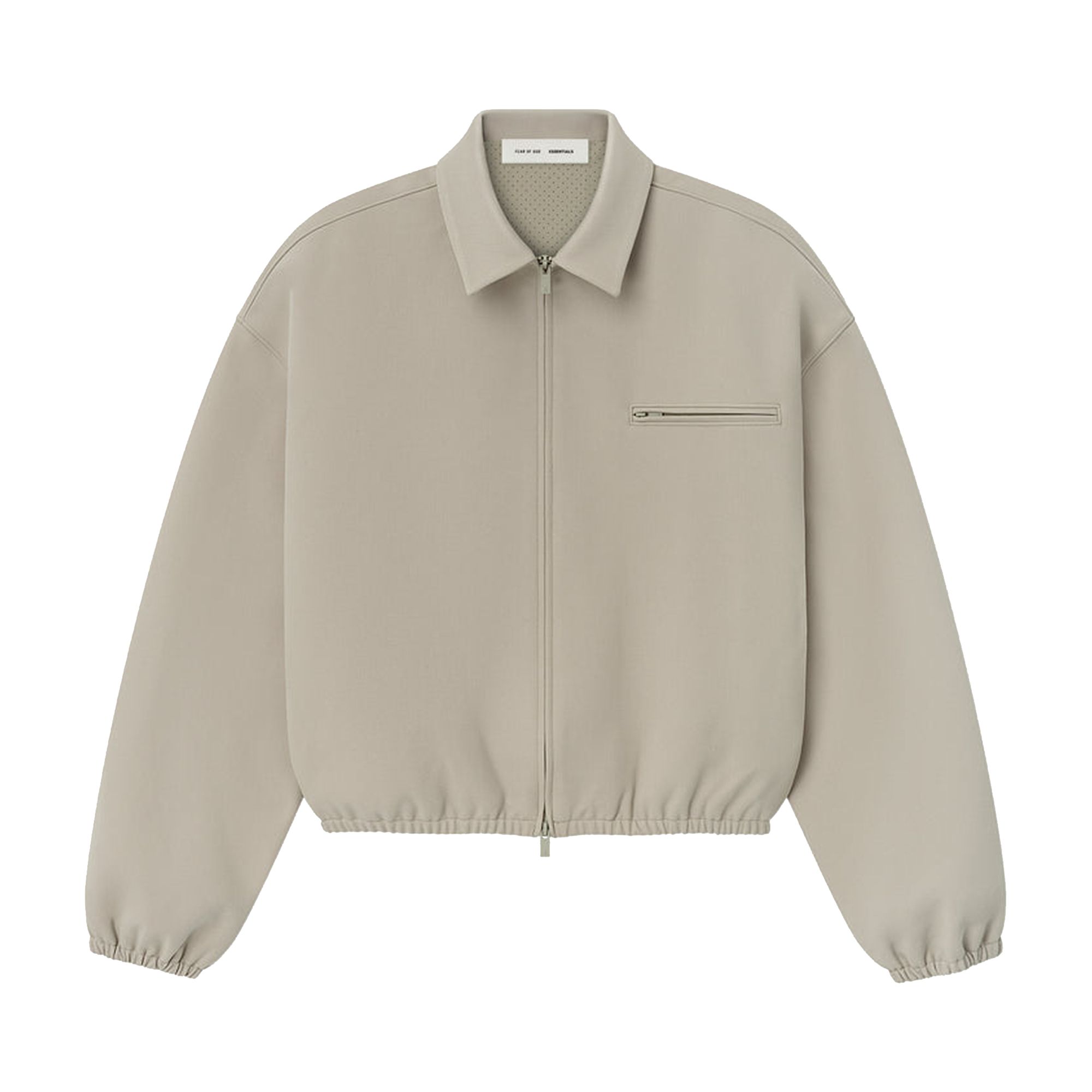 Pre-owned Essentials Fear Of God  Bonded Canvas Jacket 'timber' | Cream | Men's Size M
