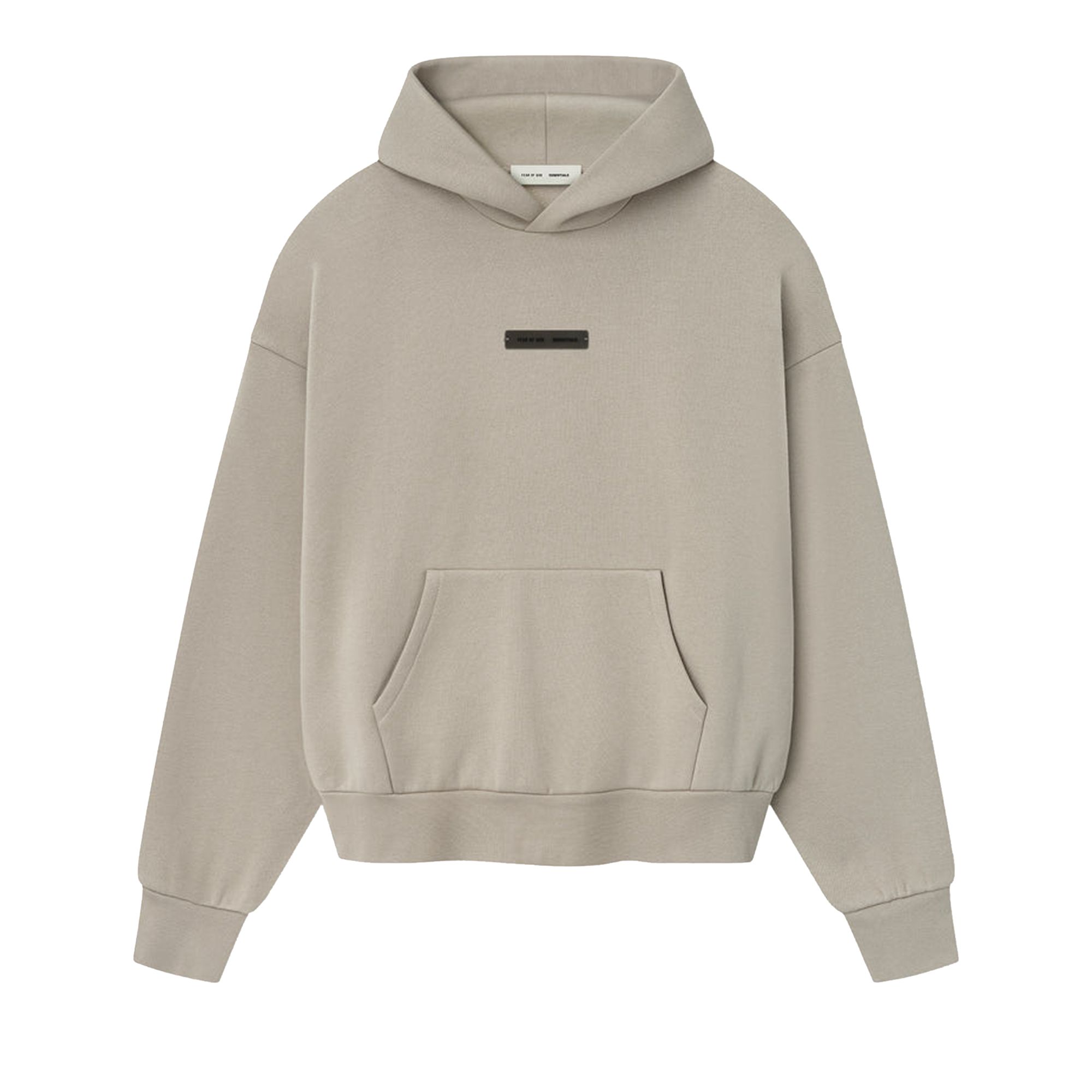 Pre-owned Essentials Fear Of God Classic Fleece Hoodie 'timber' | Cream | Men's Size L