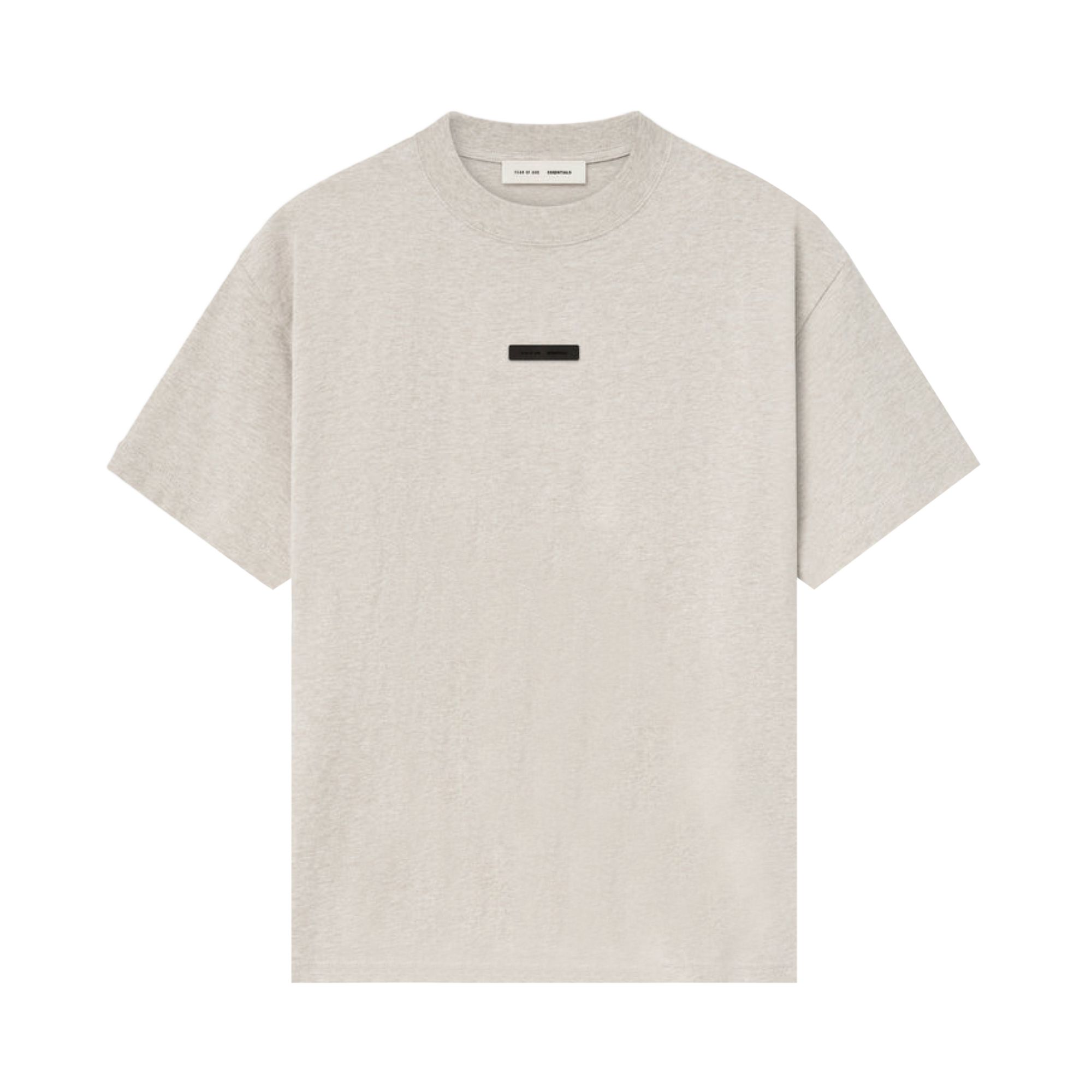 Pre-owned Essentials Fear Of God Lightweight Essential Tee 'heather Stone' | Grey | Men's Size Xs