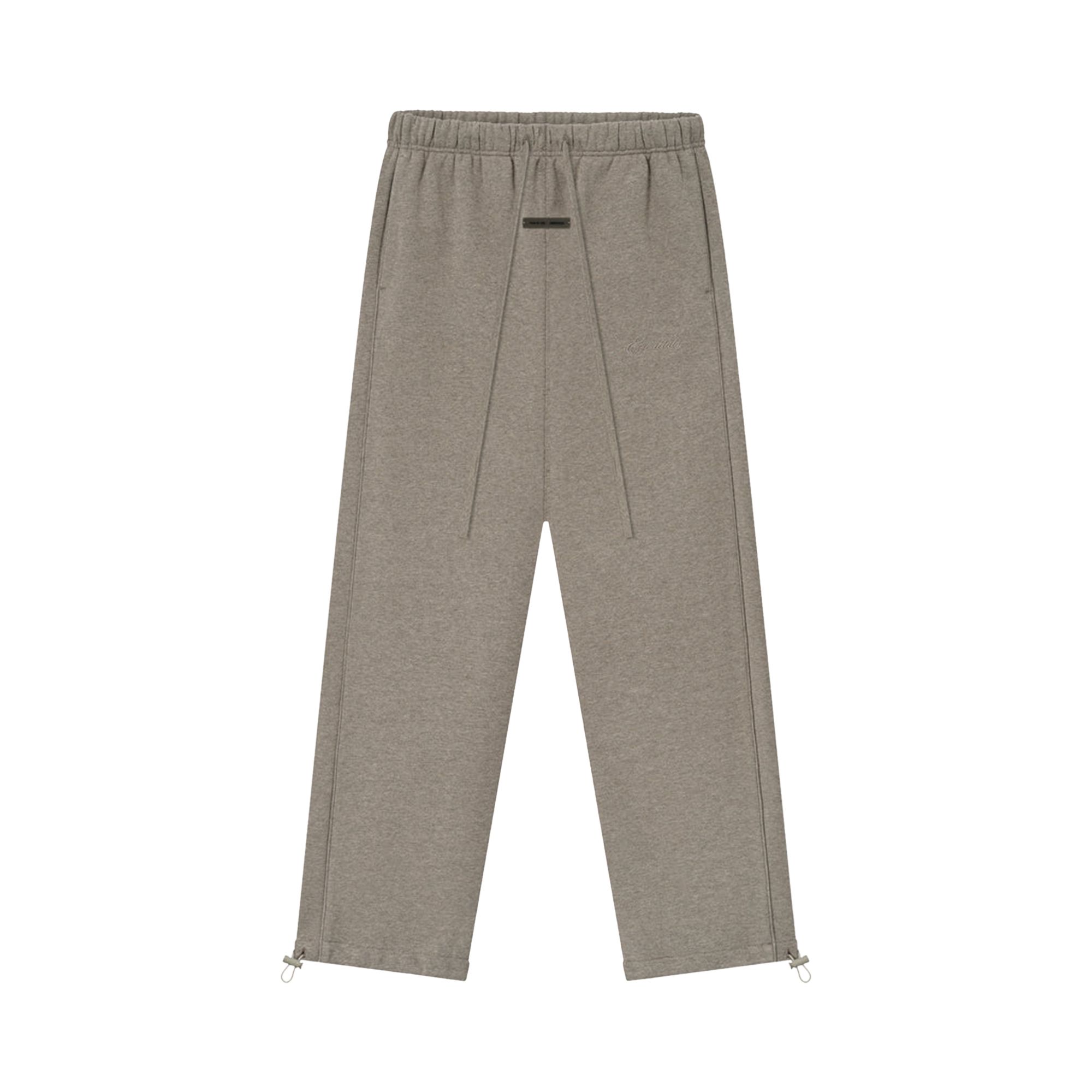 Pre-owned Essentials Fear Of God  Relaxed Fleece Sweatpant With Piping 'homestead Heather' | Tan | Men's Size X