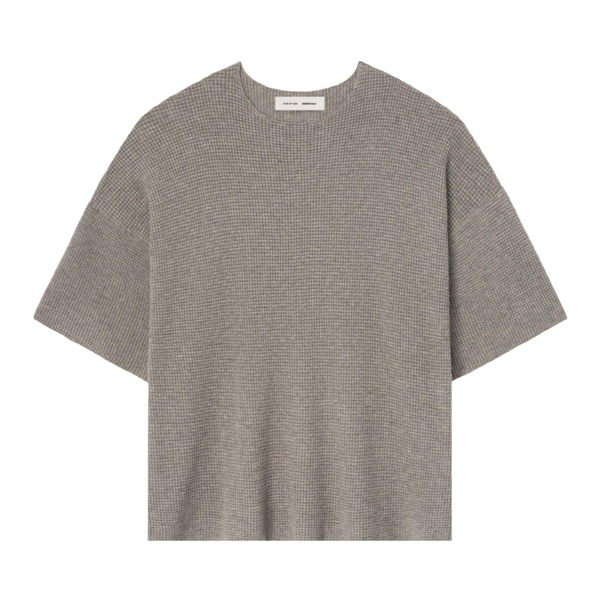 Pre-owned Essentials Fear Of God Waffle Short Sleeve Sweater 'homestead Heather' | Tan | Men's Size Xxl In Brown