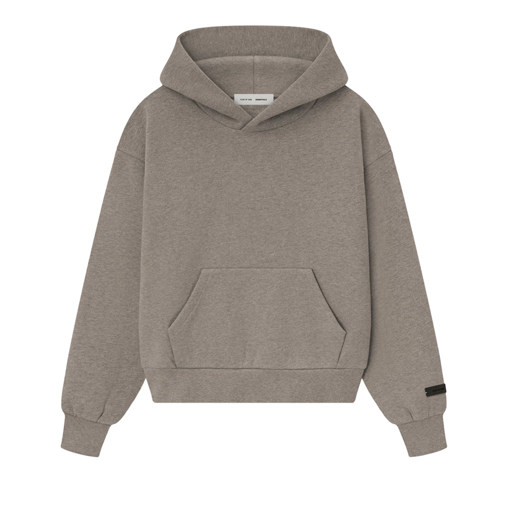 Pre-owned Essentials Fear Of God Classic Fleece Hoodie 'homestead Heather' | Tan | Women's Size Xs