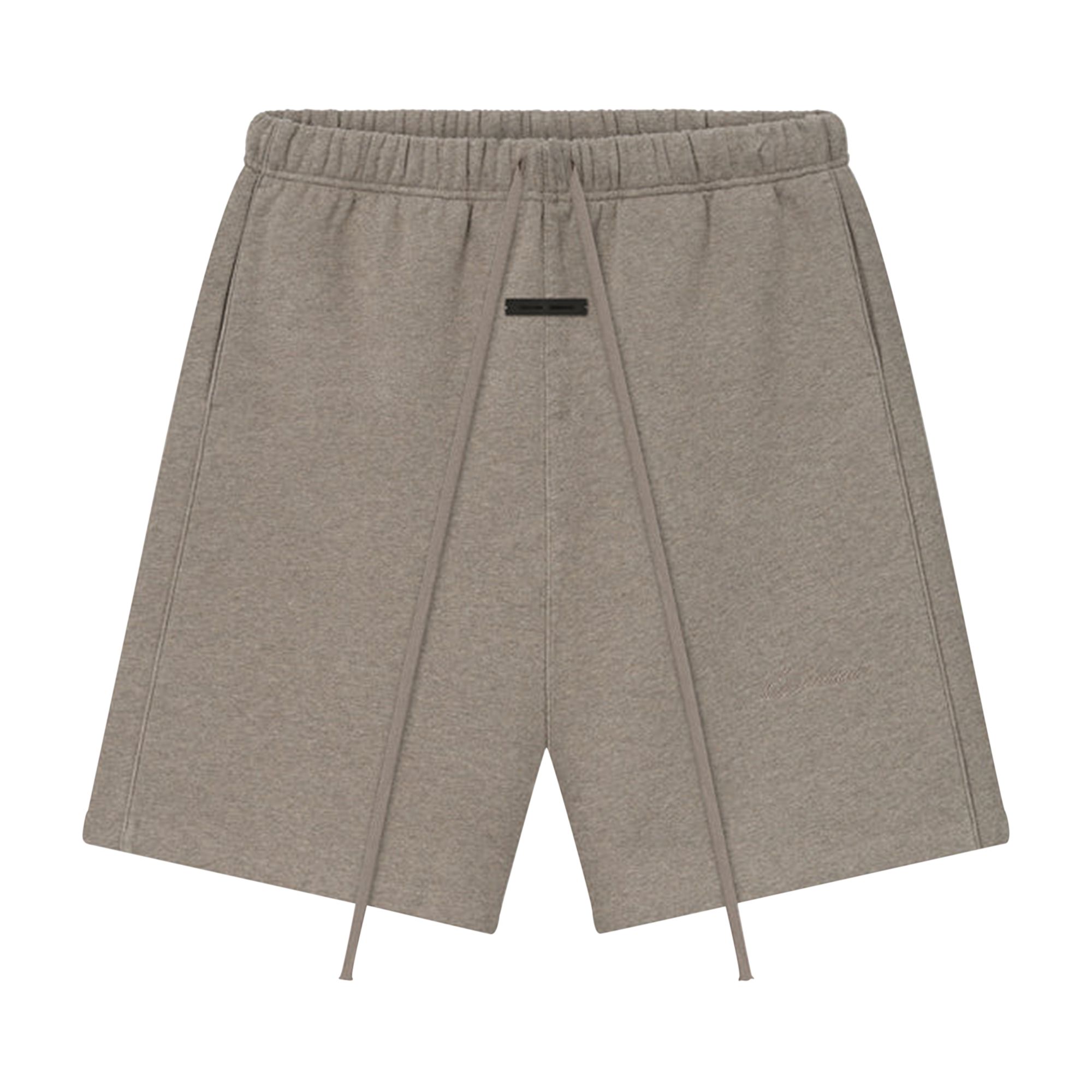 Pre-owned Essentials Fear Of God  Relaxed Fleece Sweatshort With Piping 'homestead Heather' | Tan | Men's Size  In Brown