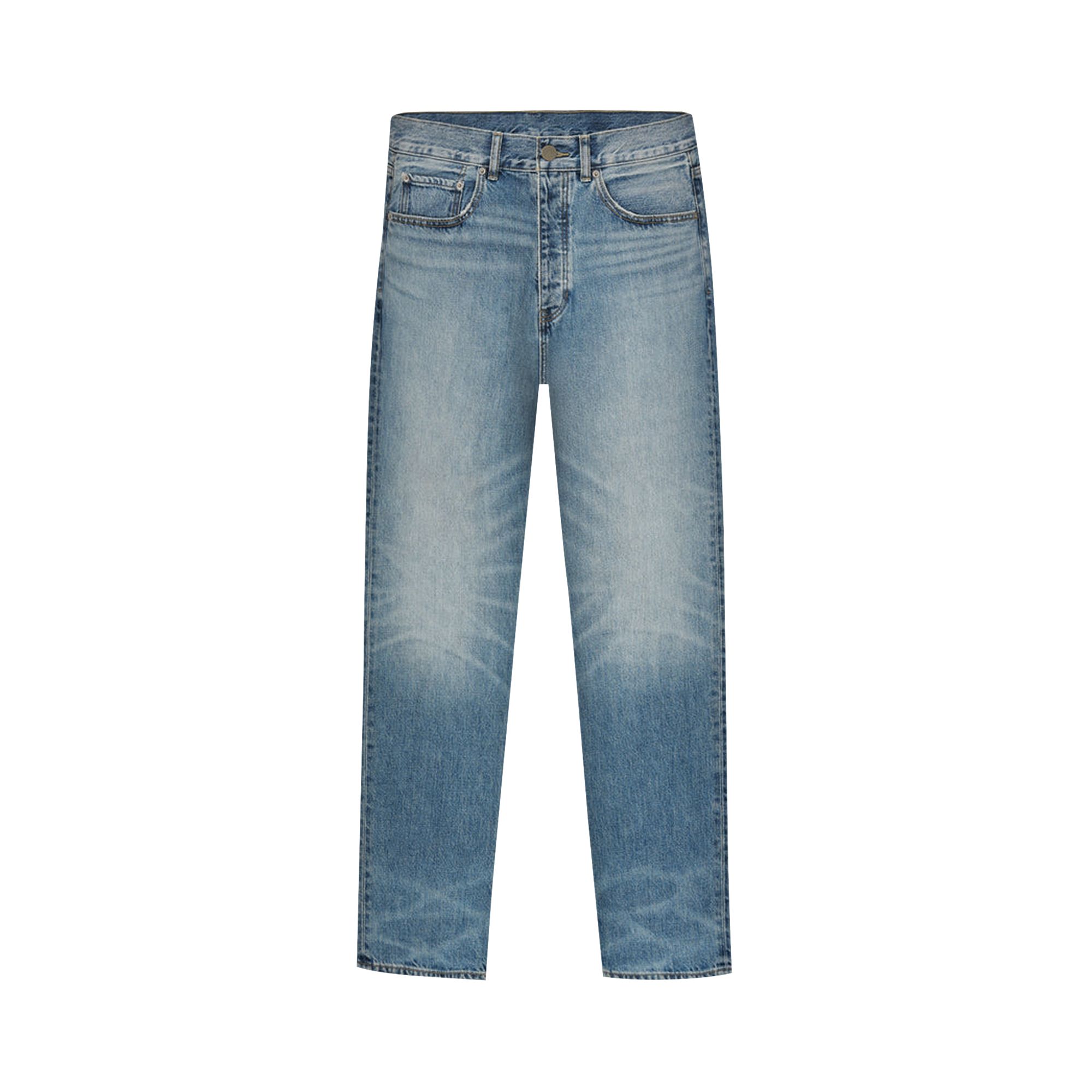 Pre-owned Essentials Fear Of God  Denim 5-pocket Jeans 'classic Blue' | Men's Size 32