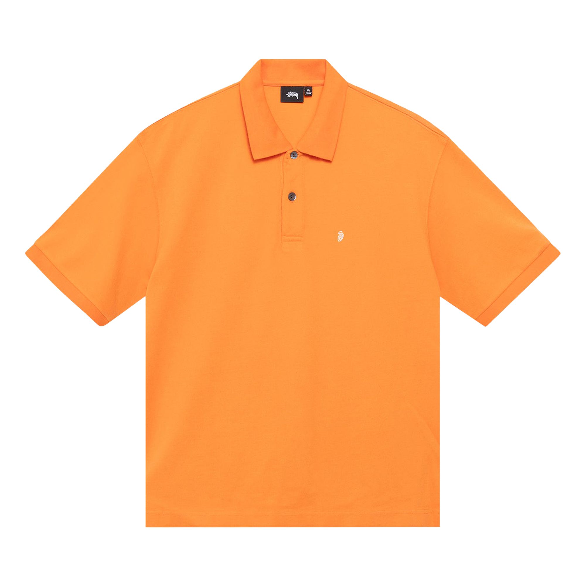Pre-owned Stussy Classic Pique Polo 'orange' | Men's Size M