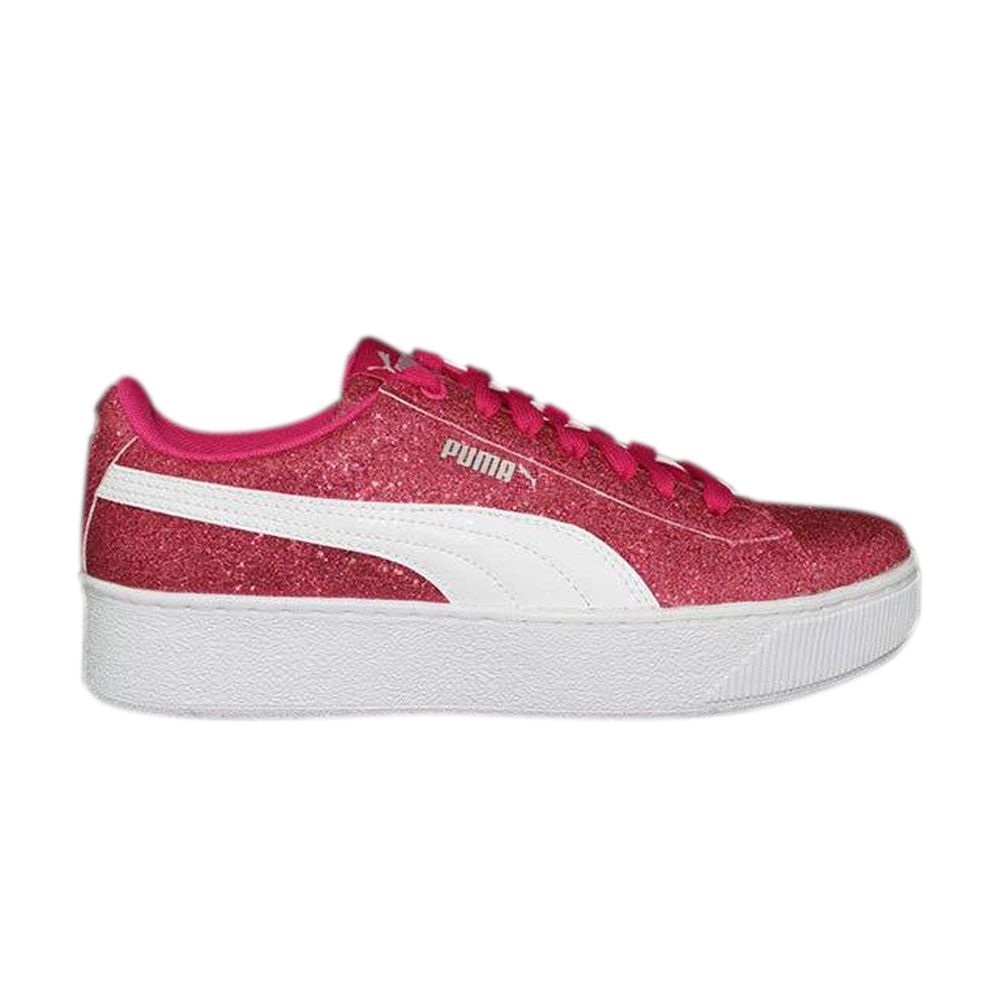 Pre-owned Puma Vikky Platform Jr 'glitz - Purple' | Kid's Size 6