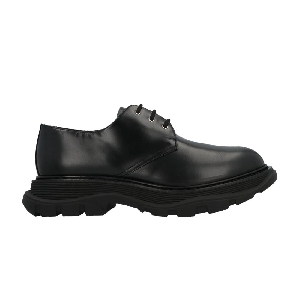 Pre-owned Alexander Mcqueen Tread Derby 'black' | Men's Size 41