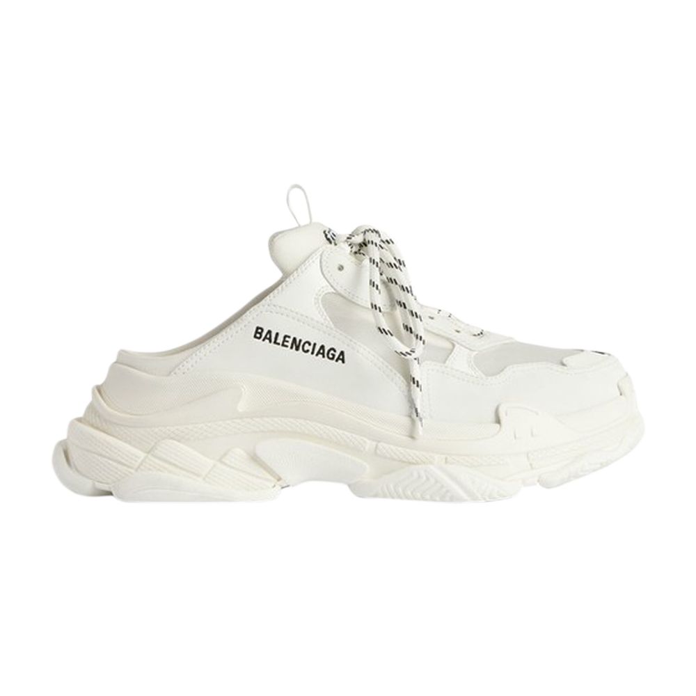 Pre-owned Balenciaga Wmns Triple S Mule 'white' | Women's Size 36