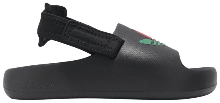 Adidas adiFOM Adilette Slide J Black White Scarlet