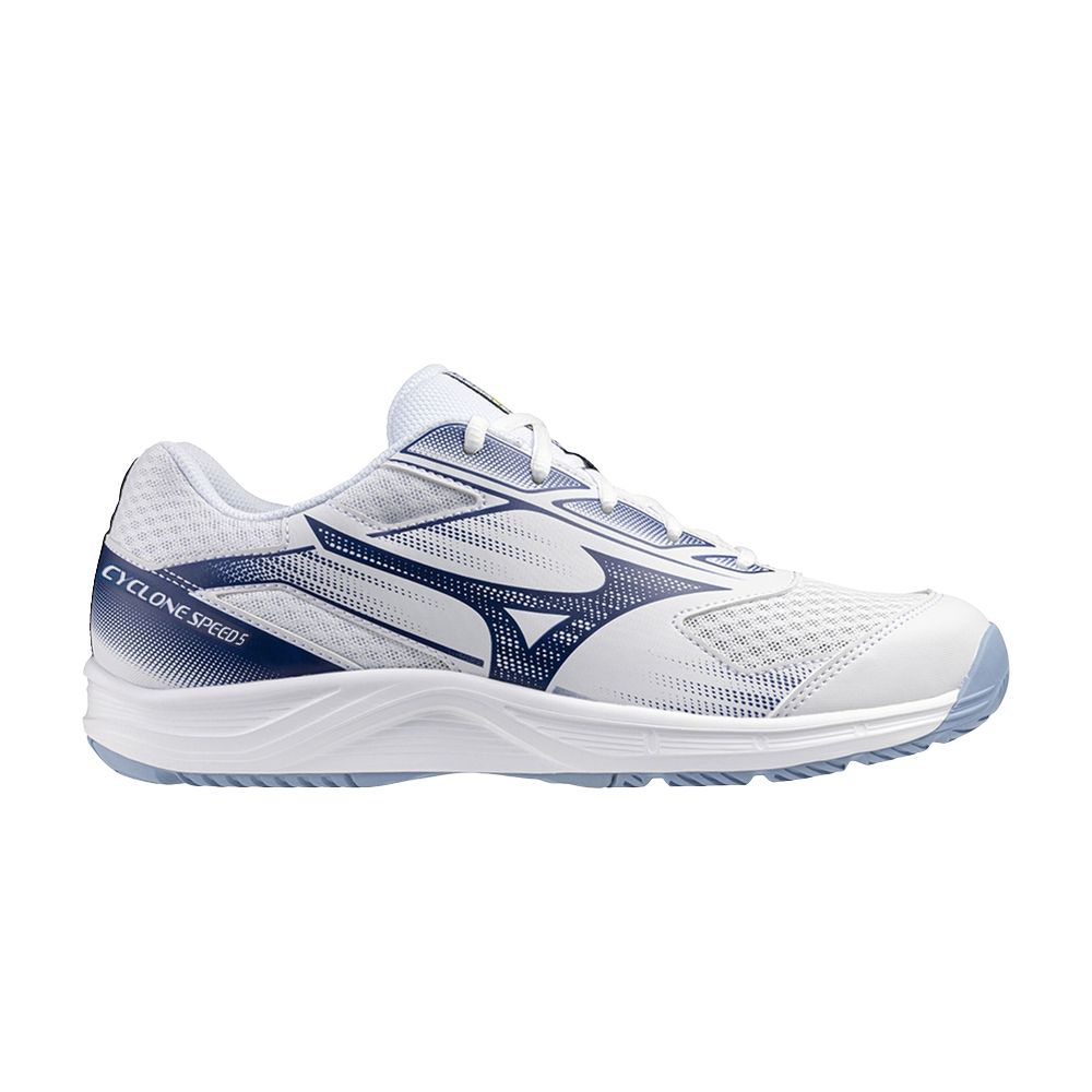Pre-owned Mizuno Cyclone Speed 5 'white Bellwether Blue' | Men's Size 7