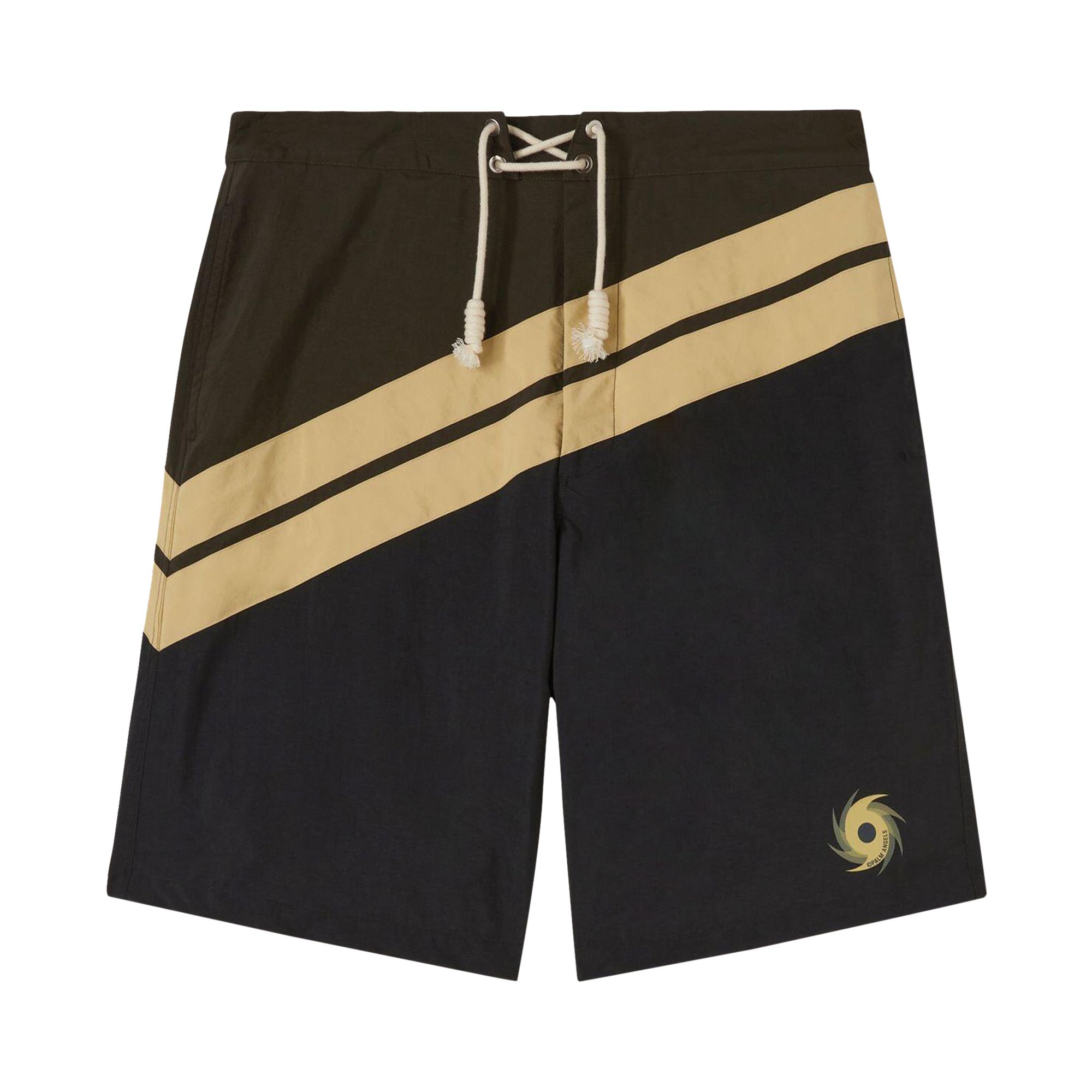 Pre-owned Palm Angels Diagonal Surf Swimshorts 'multicolor' | Multi-color | Men's Size S