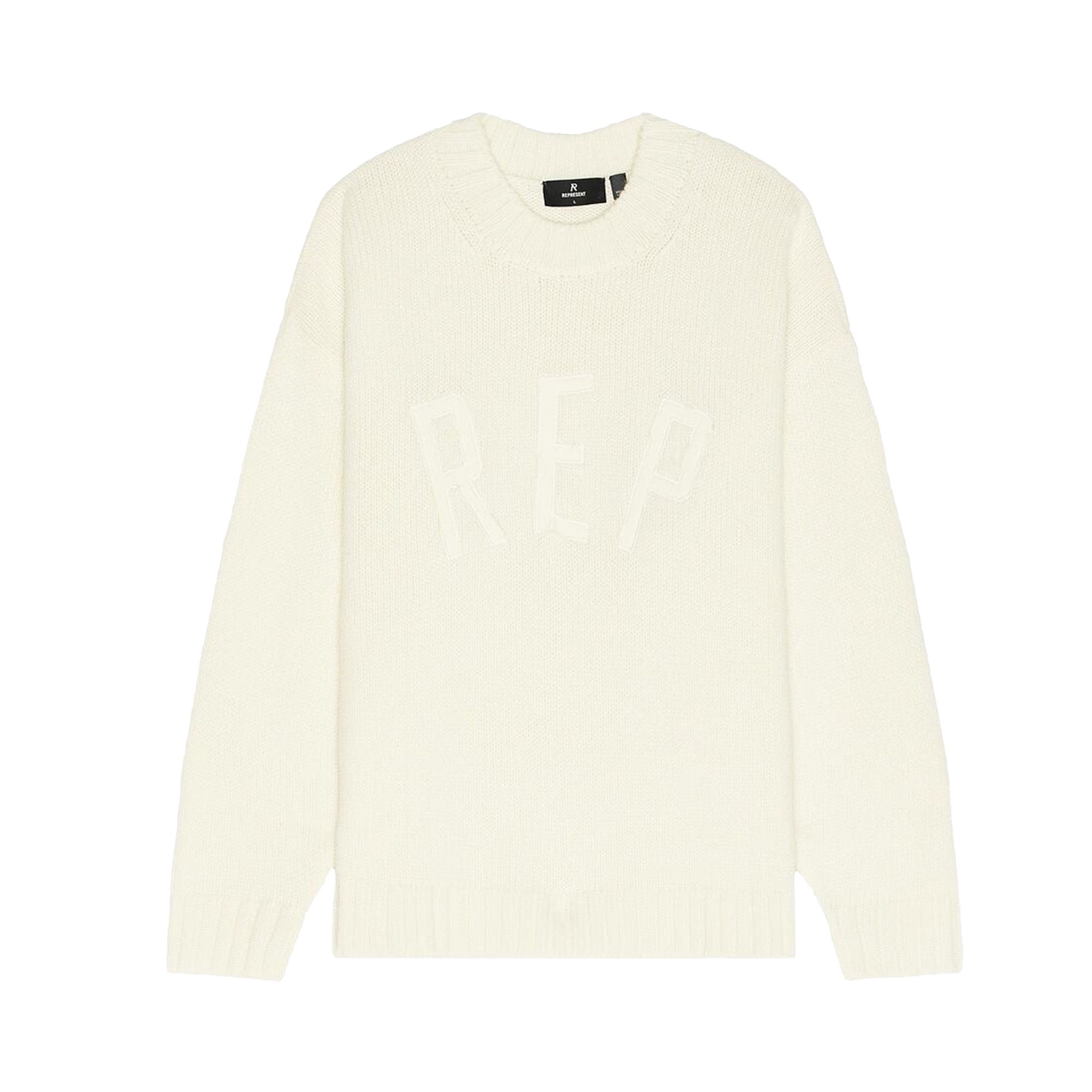 Pre-owned Represent Clo Rep Sweater 'oat' | Cream | Men's Size M